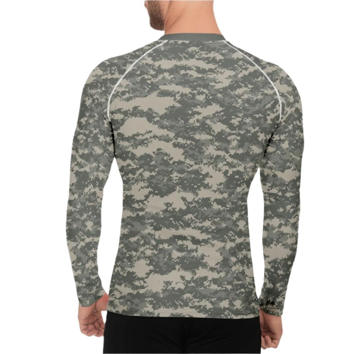 Universal Camouflage Pattern Men's Long-sleeve Base Layer - Concealing Coloration