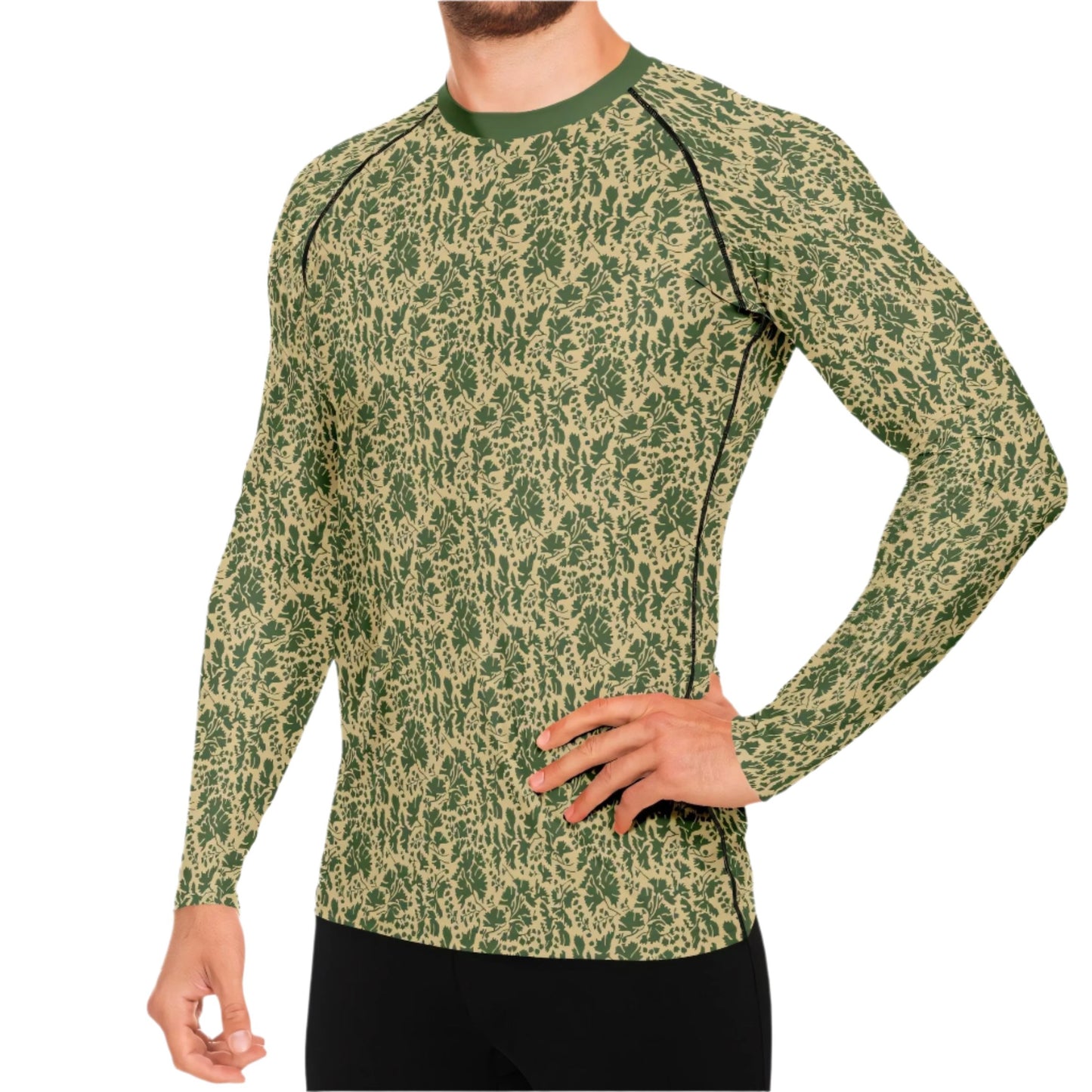 Pietruszka Camo Men's Long-sleeve Base Layer _ Concealing Coloration