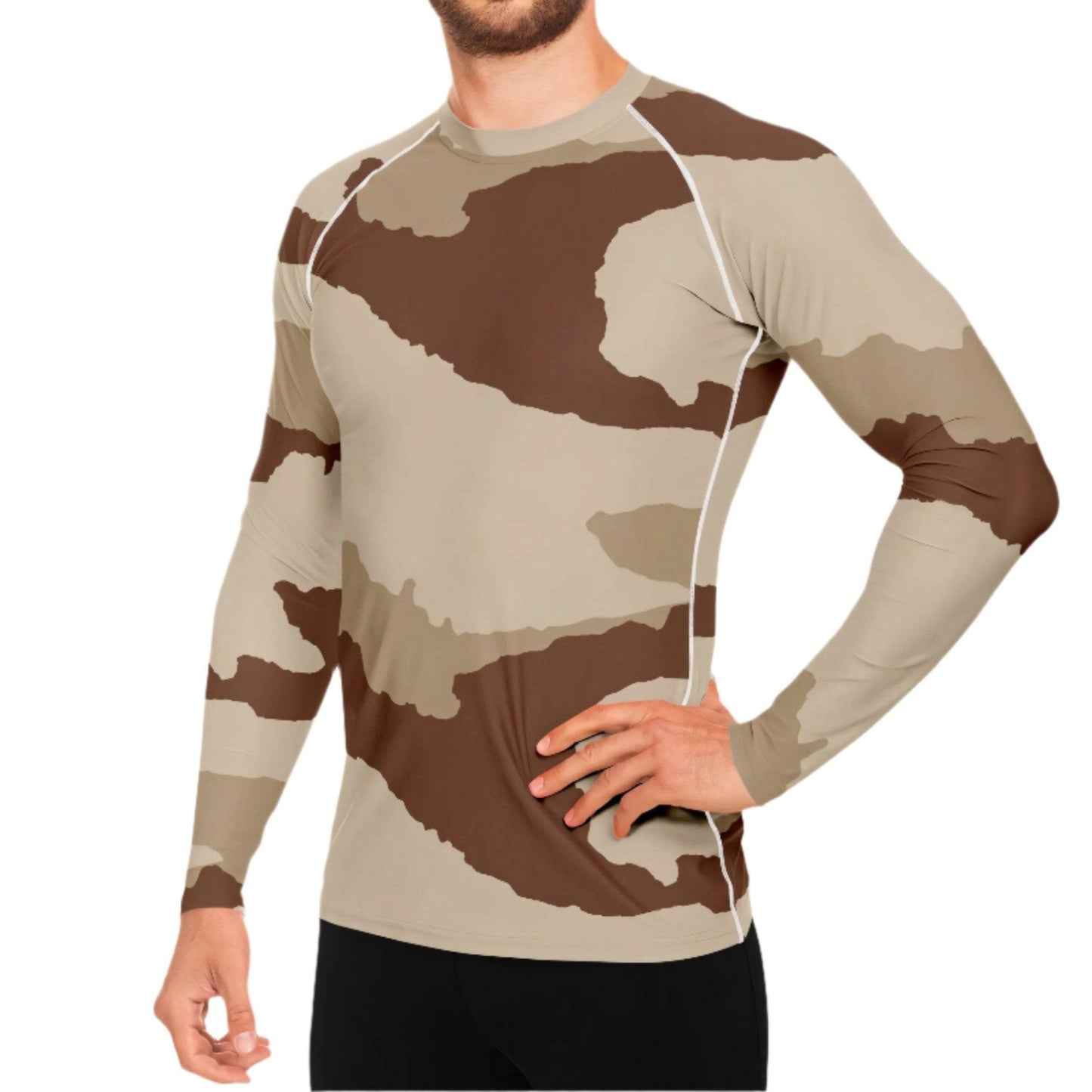 Daguet Desert Camo Men's Long-Sleeve Base Layer _ Concealing Coloration