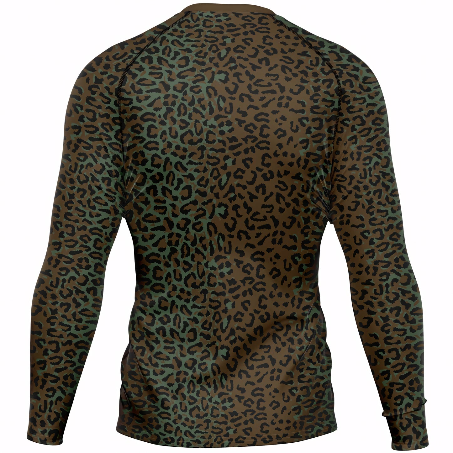 Leopard Spot Camo Men's Long-sleeve Base Layer _ Concealing Coloration