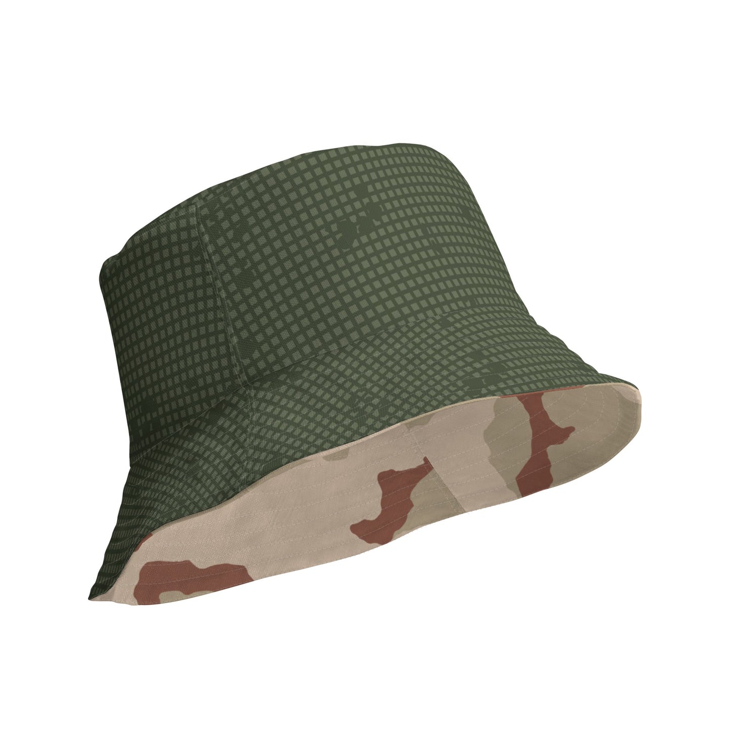 Reversible Desert Night Camo Bucket Hat _ Concealing Coloration