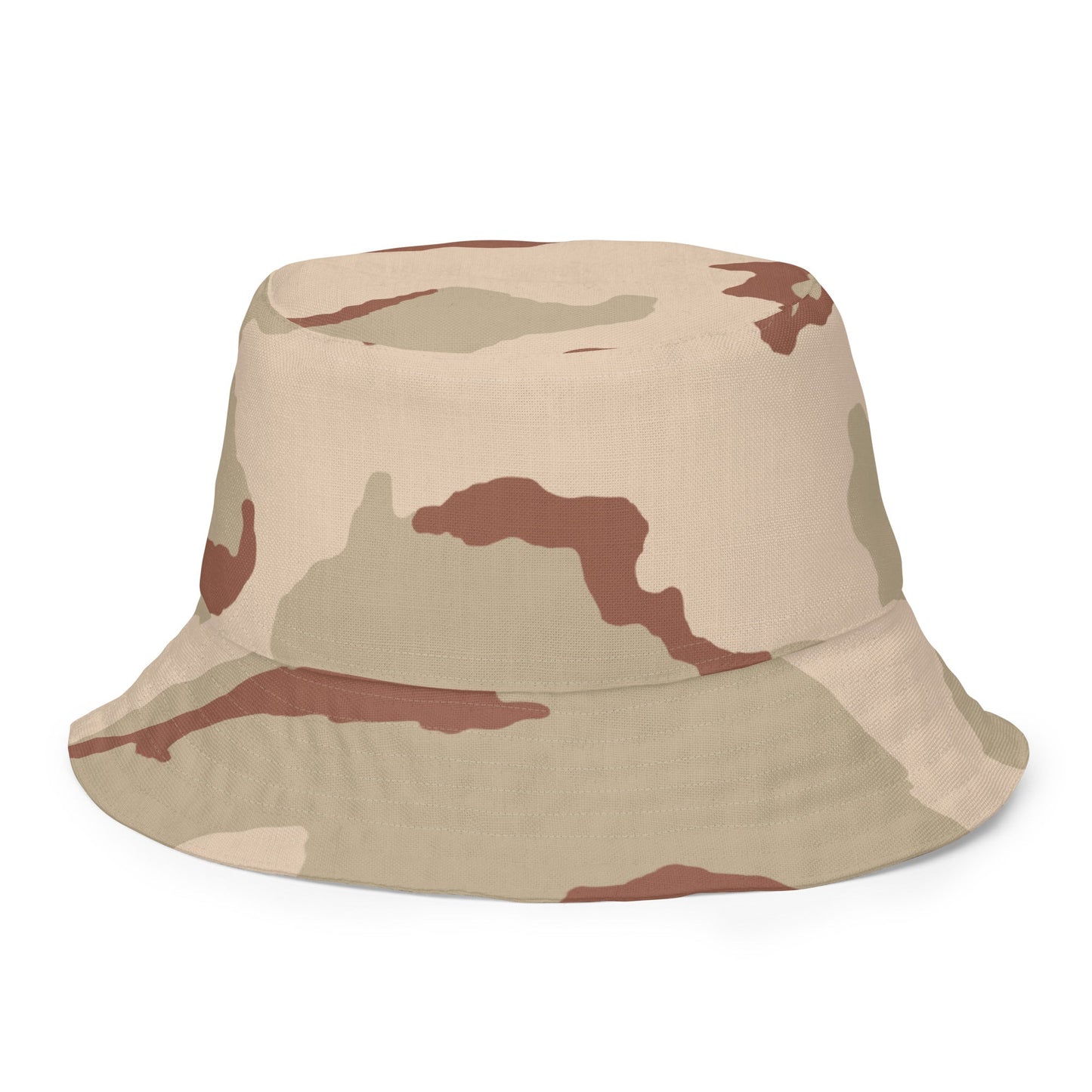 Reversible Three-Color Desert Camo Bucket Hat _ Concealing Coloration