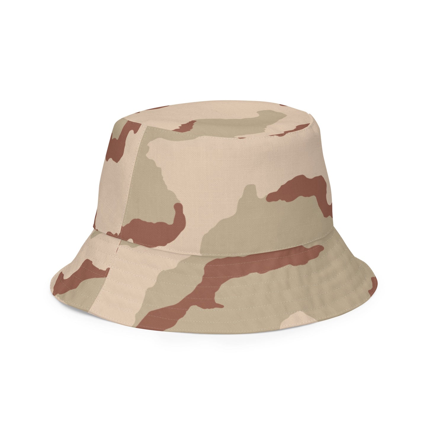 Reversible Three-Color Desert Camo Bucket Hat _ Concealing Coloration