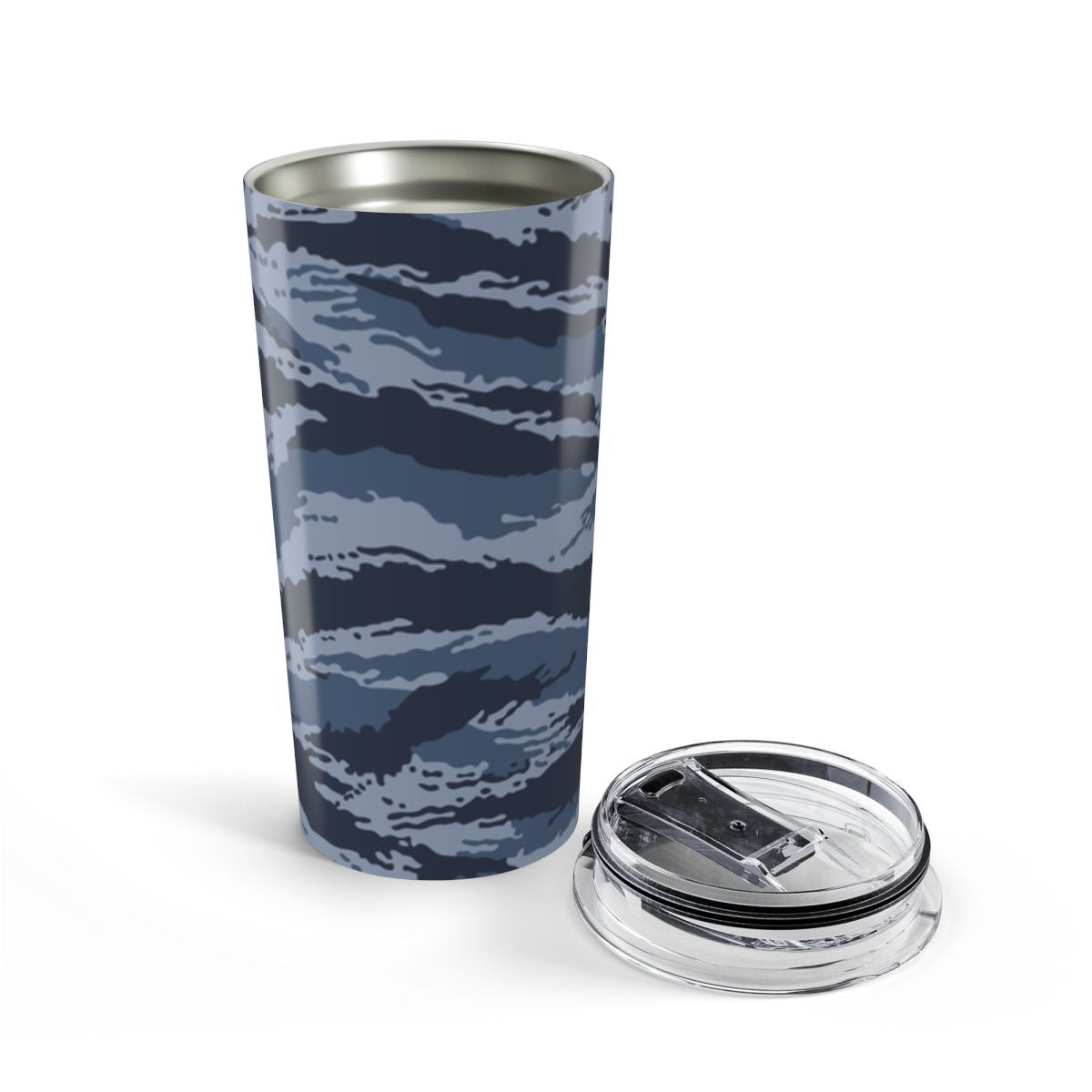 Kamysh Blue Camo 20oz Tumbler - close-up