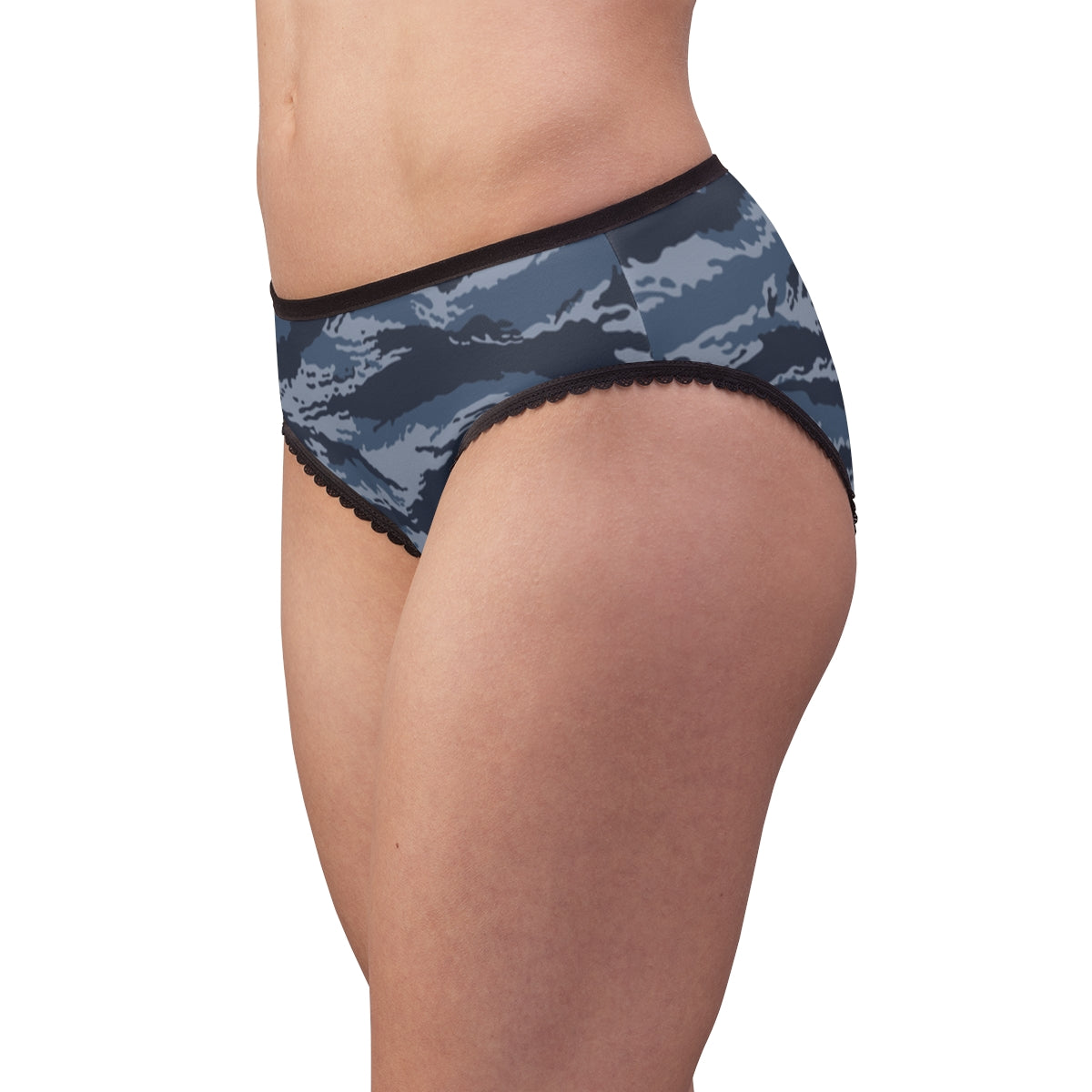 Kamysh Blue Camo Panties - close-up
