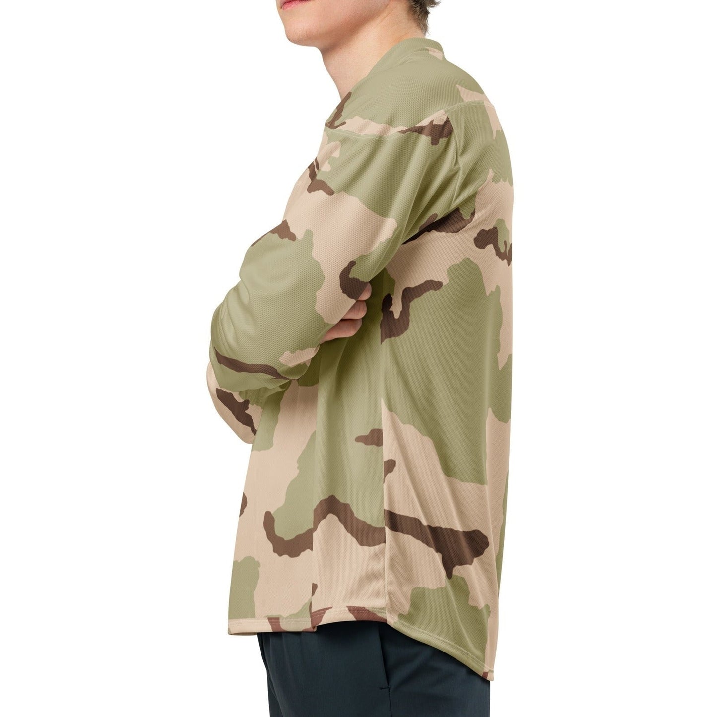 Three-Color Desert Camo Hockey Jersey _ Concealing Coloration
