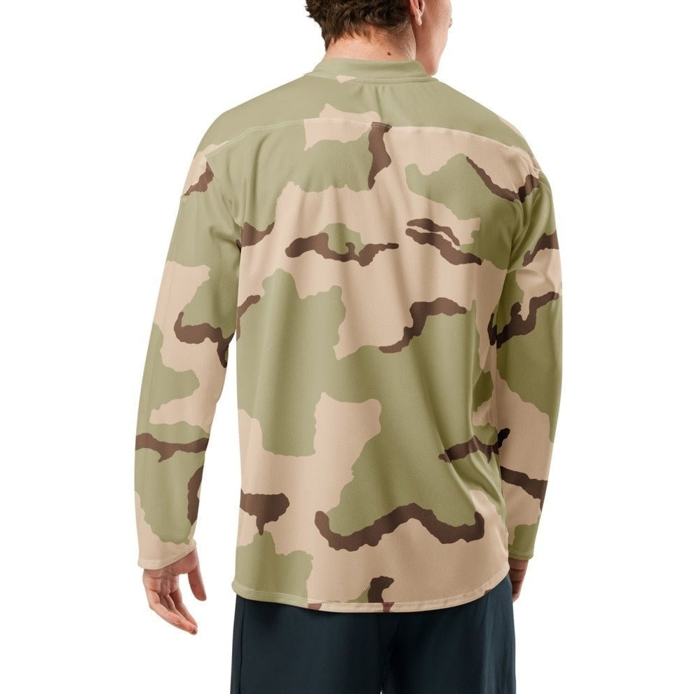 Three-Color Desert Camo Hockey Jersey _ Concealing Coloration