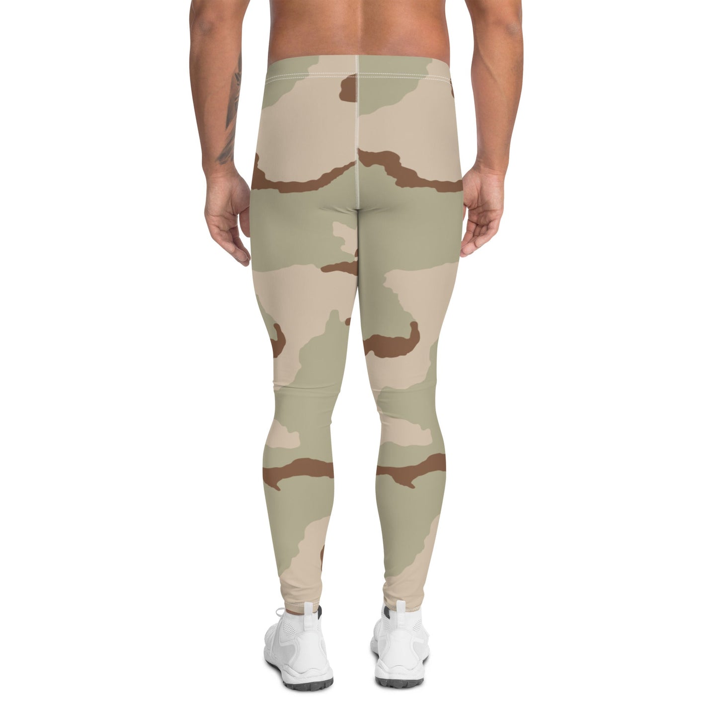 Three-Color Desert Camo Men's Leggings _ Concealing Coloration