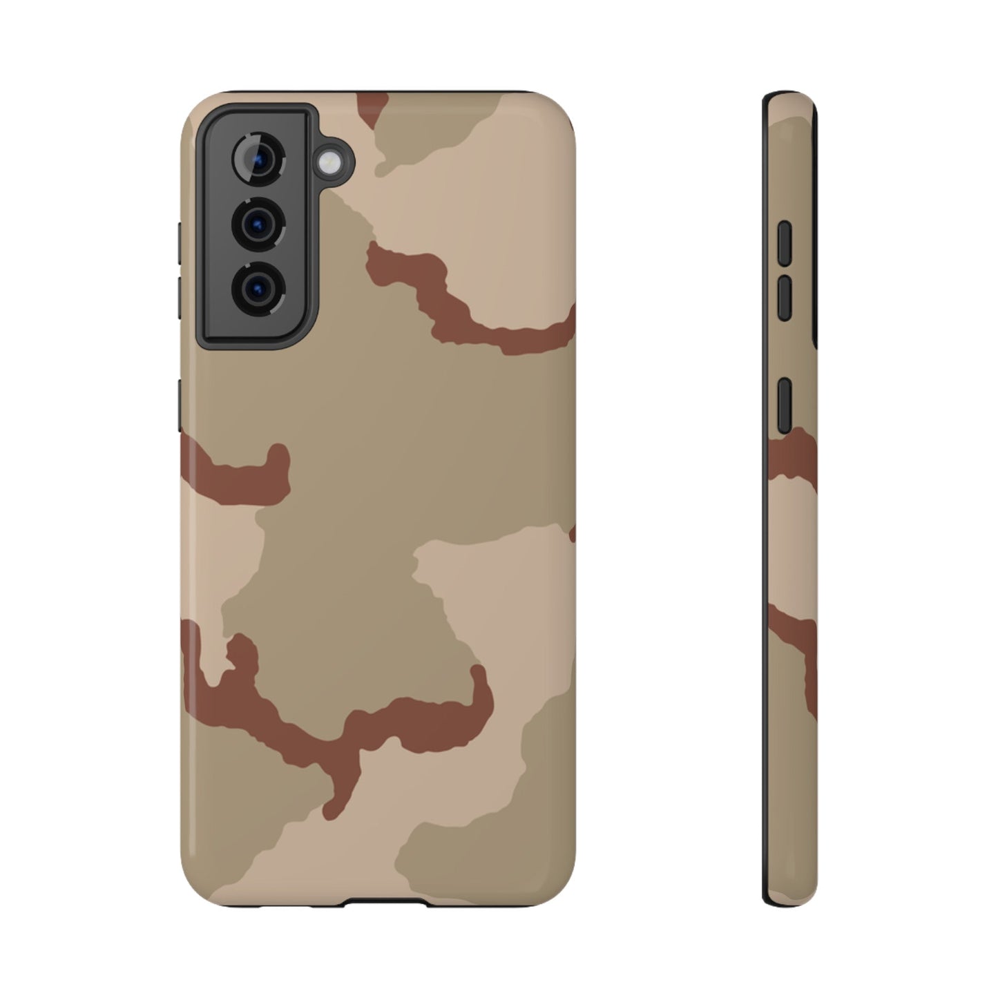 Three-Color Desert Camo Samsung Galaxy S21 Plus Field Case _ Concealing Coloration