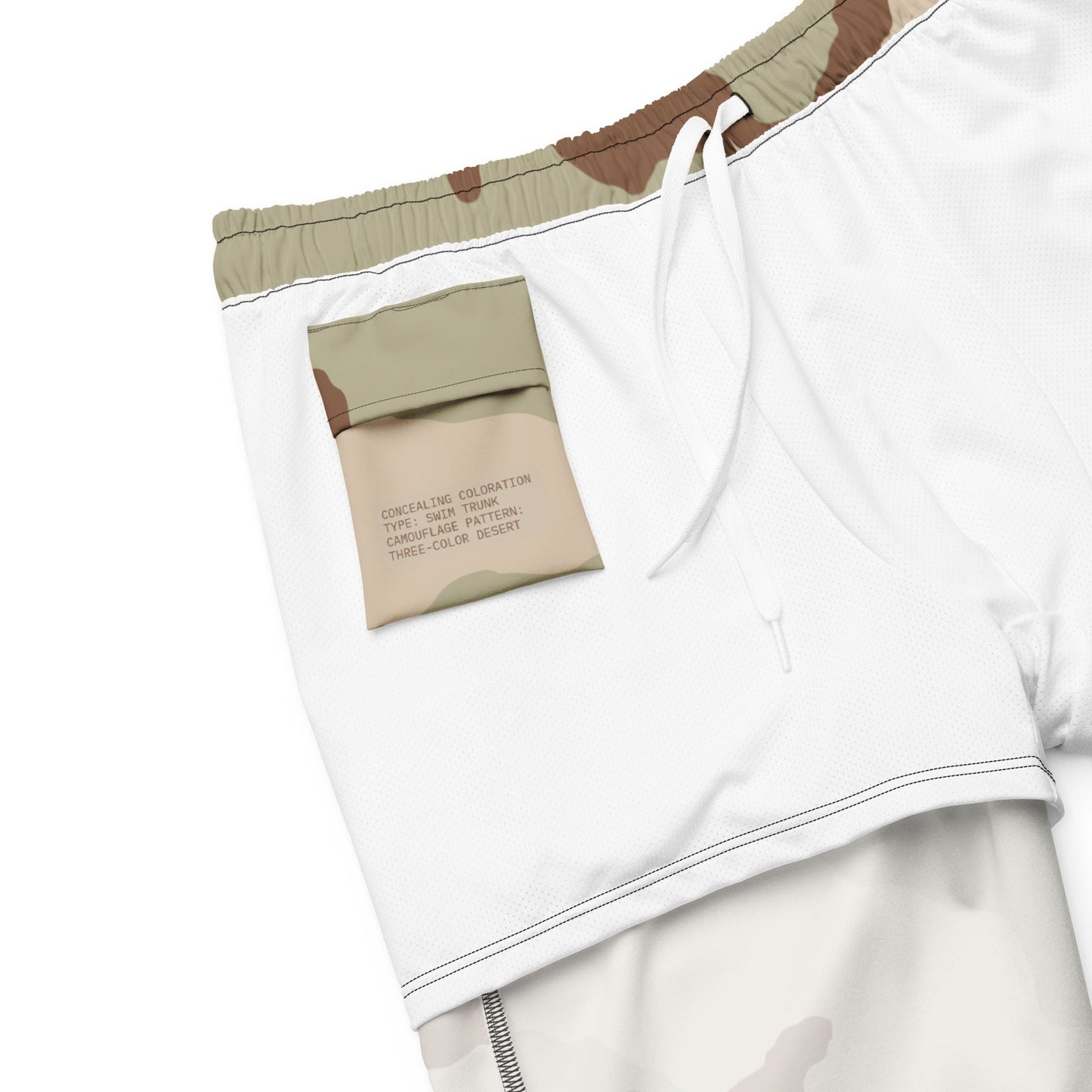 Three-Color Desert Camo Swim Trunks _ Concealing Coloration