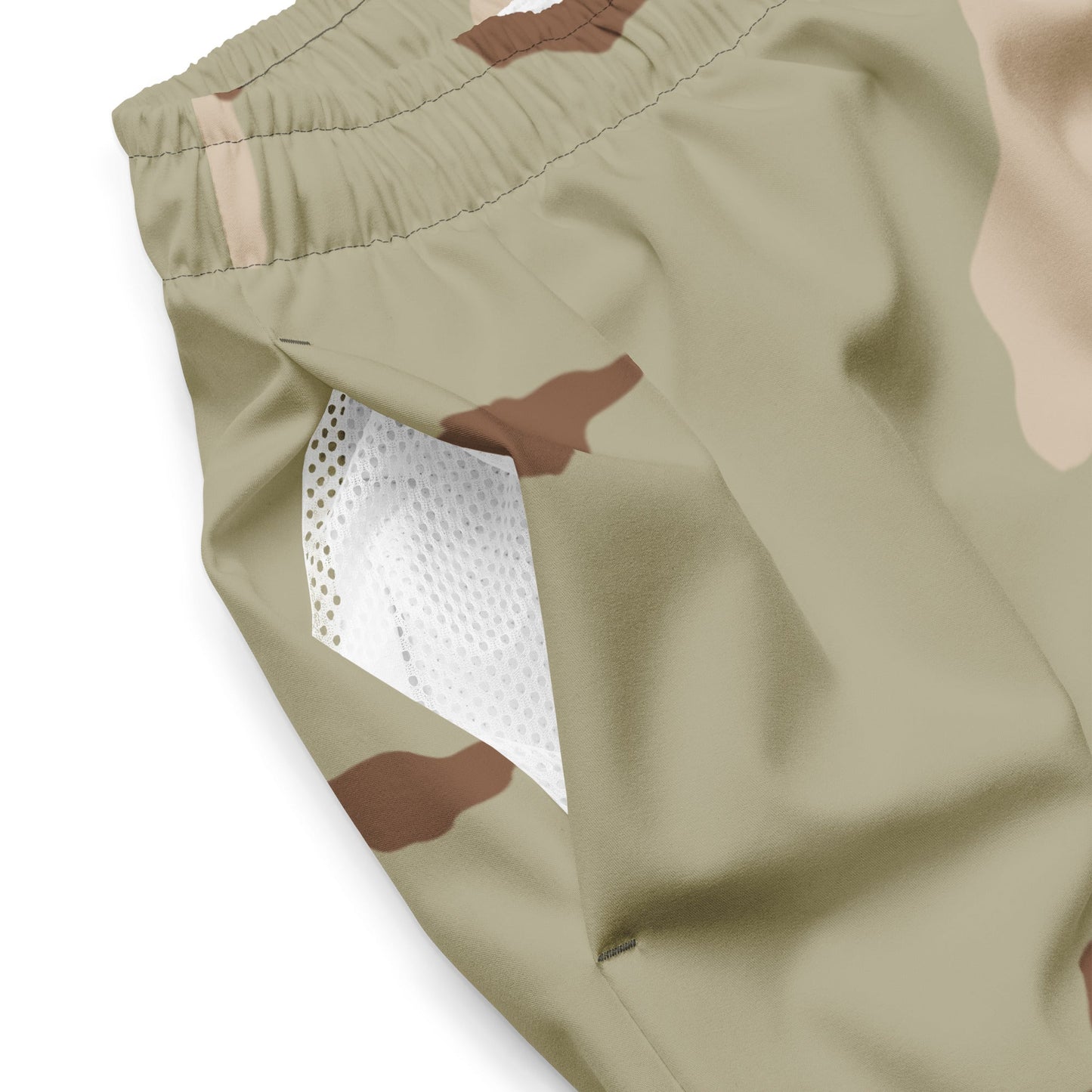 Three-Color Desert Camo Swim Trunks _ Concealing Coloration