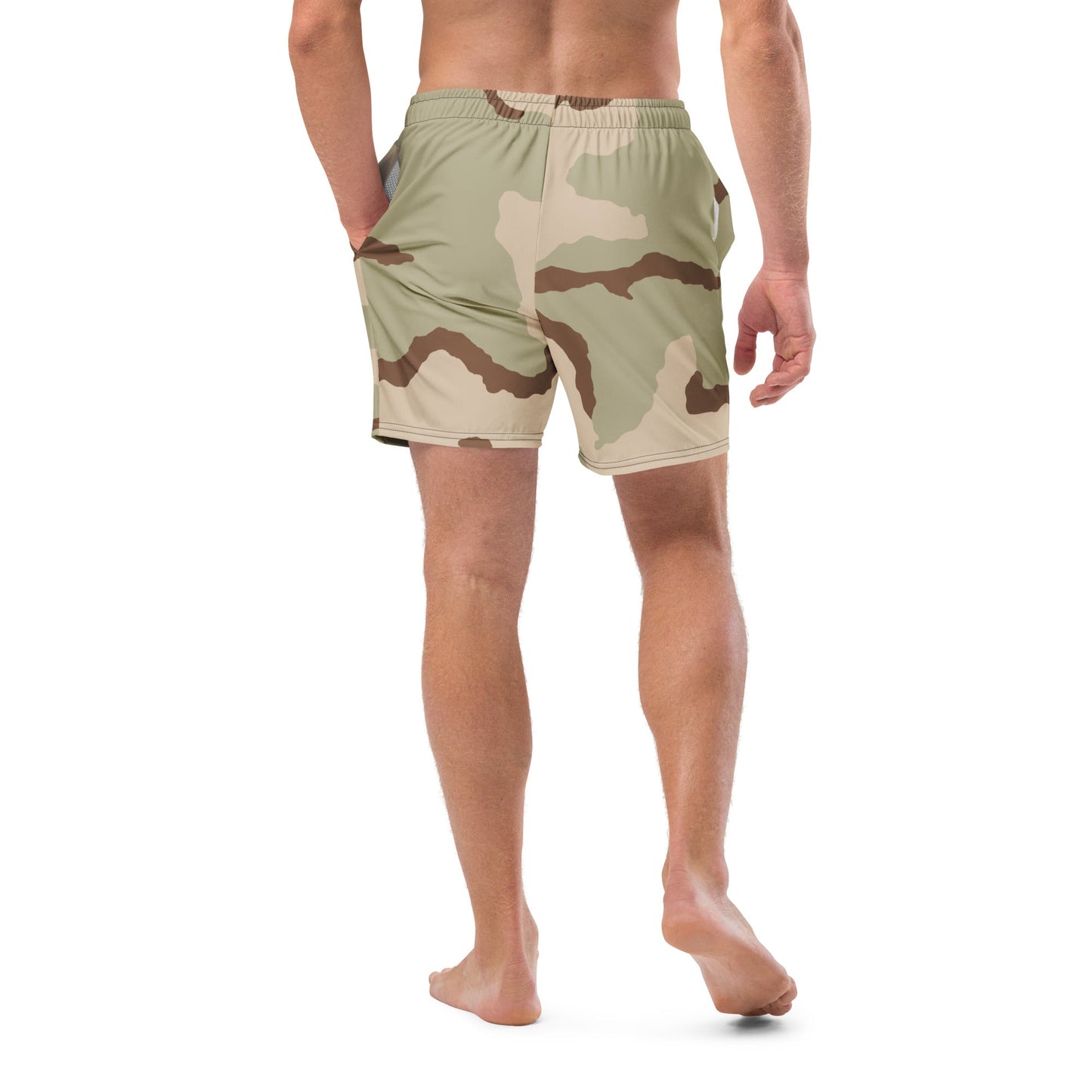 Three-Color Desert Camo Swim Trunks _ Concealing Coloration
