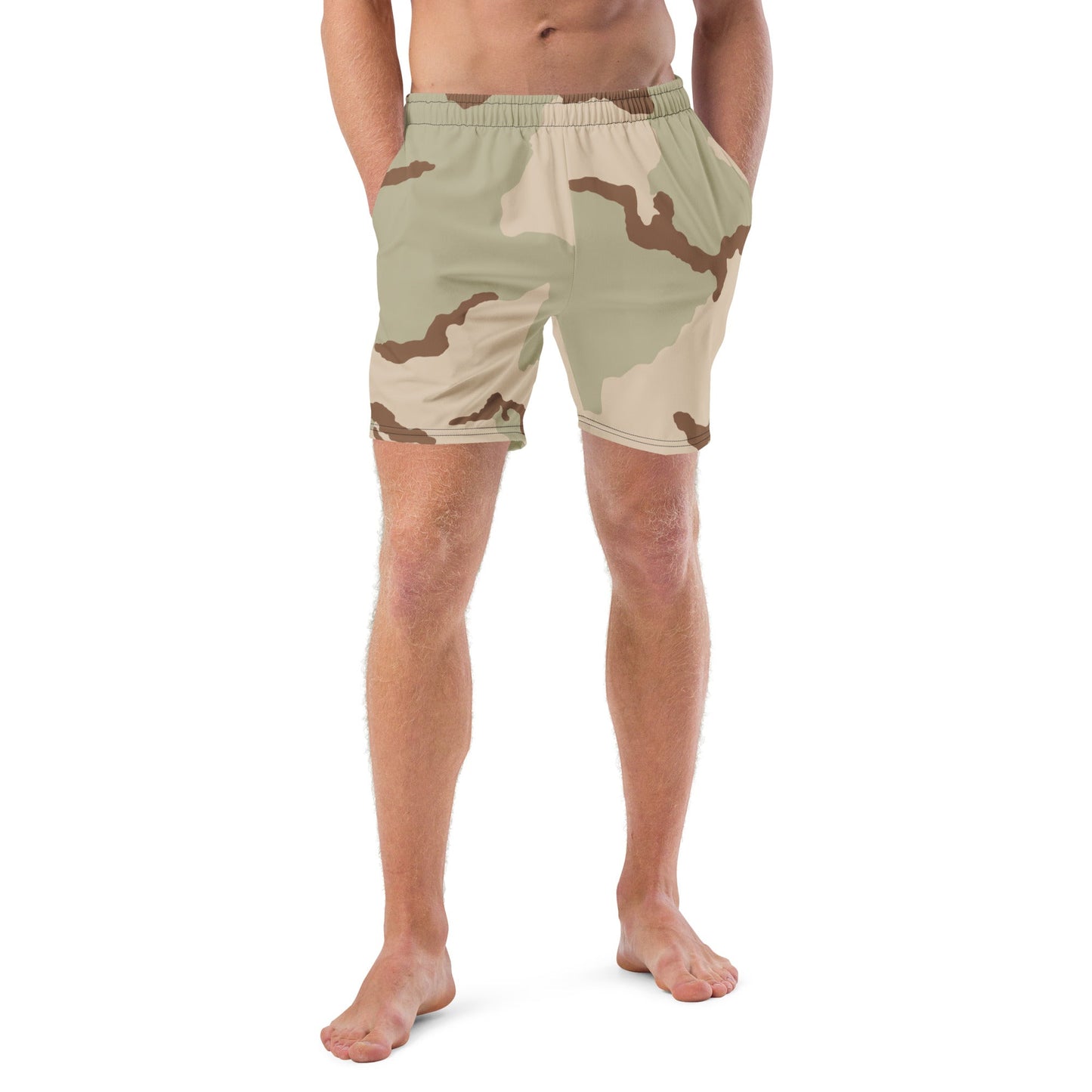 Three-Color Desert Camo Swim Trunks _ Concealing Coloration
