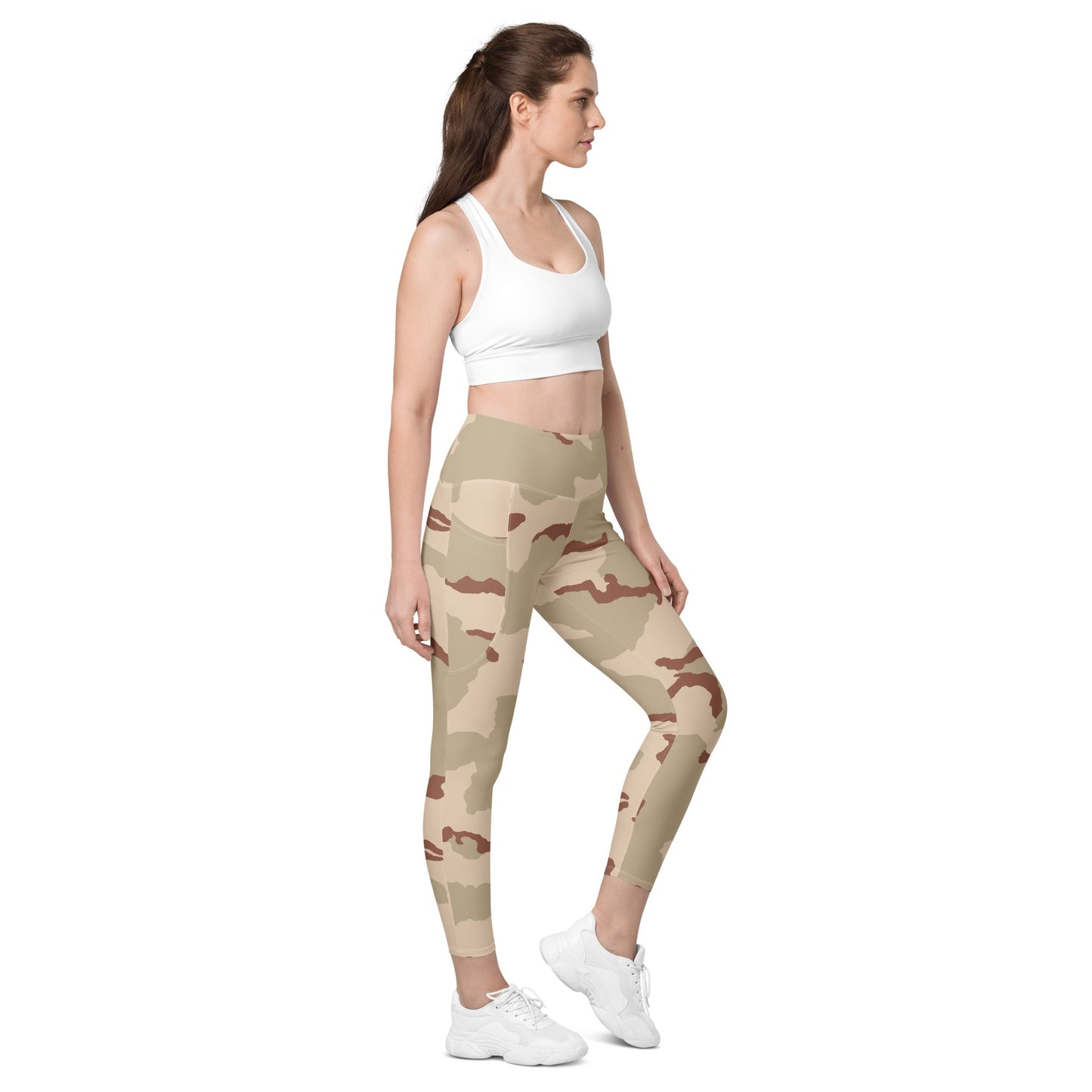 Three-Color Desert Camo Tech Leggings - Concealing Coloration