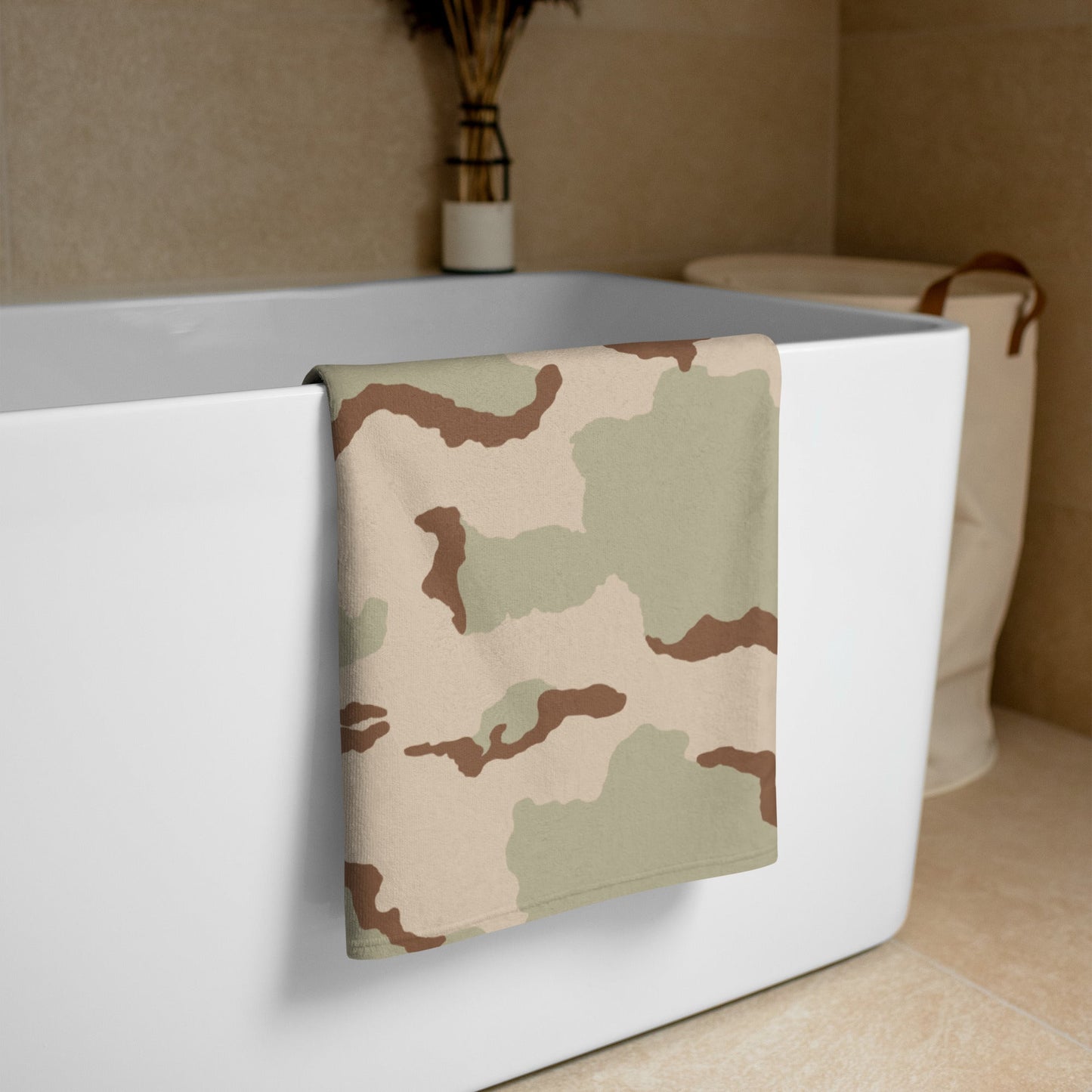 Three-Color Desert Camo Towel - Concealing Coloration