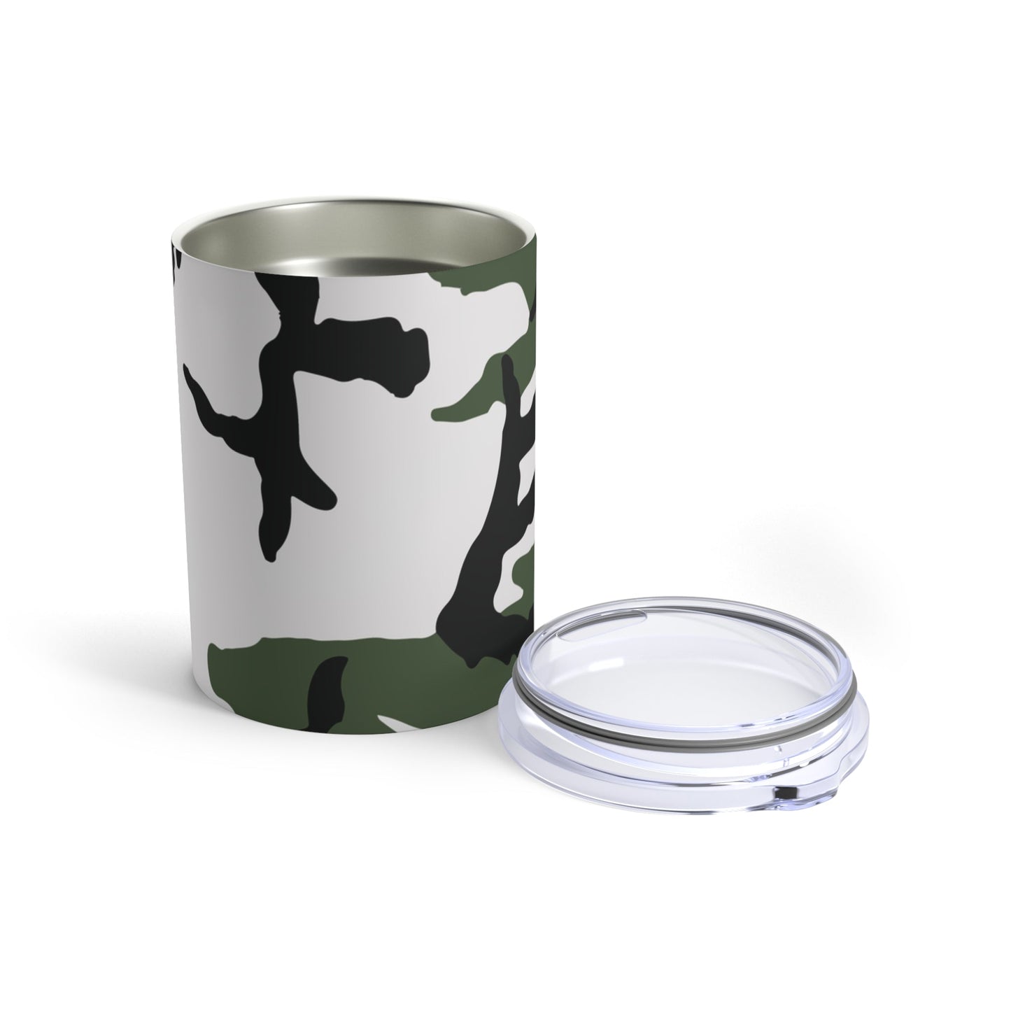 Three-Color Snow Camo 10oz Tumbler _ Concealing Coloration