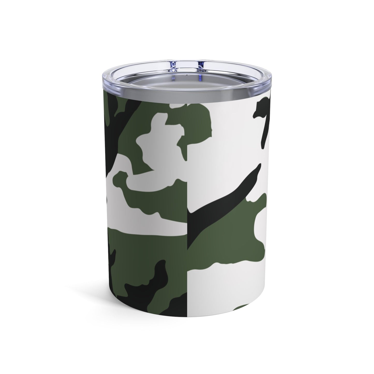 Three-Color Snow Camo 10oz Tumbler _ Concealing Coloration