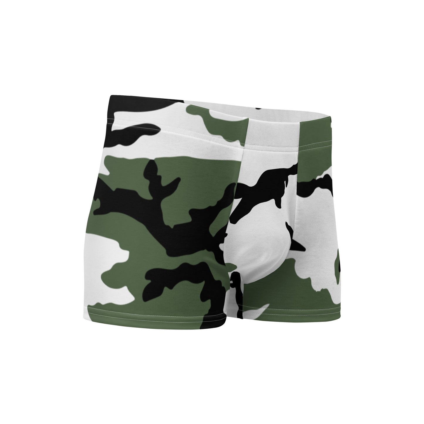 Three-Color Snow Camo Boxer Briefs _ Concealing Coloration