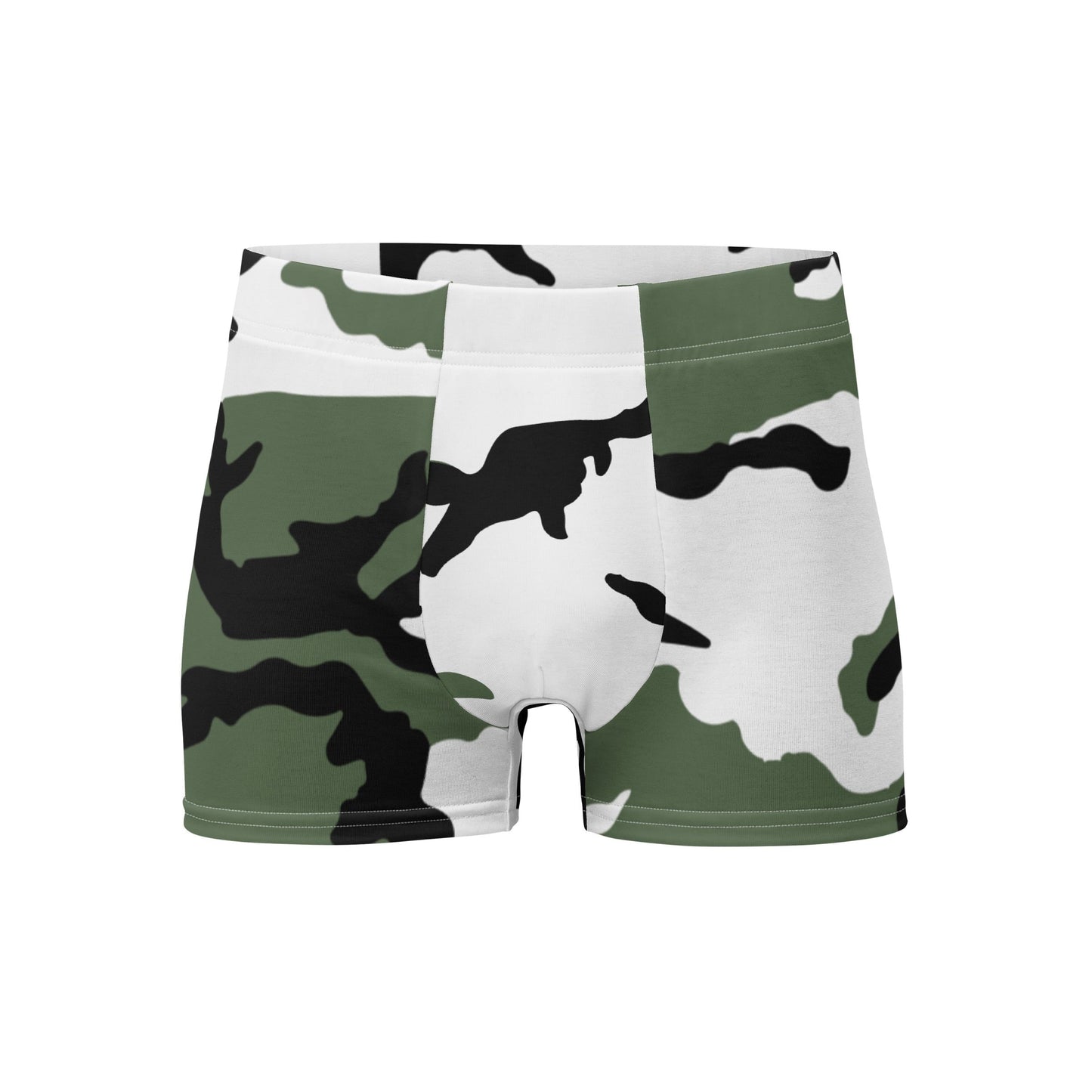 Three-Color Snow Camo Boxer Briefs _ Concealing Coloration