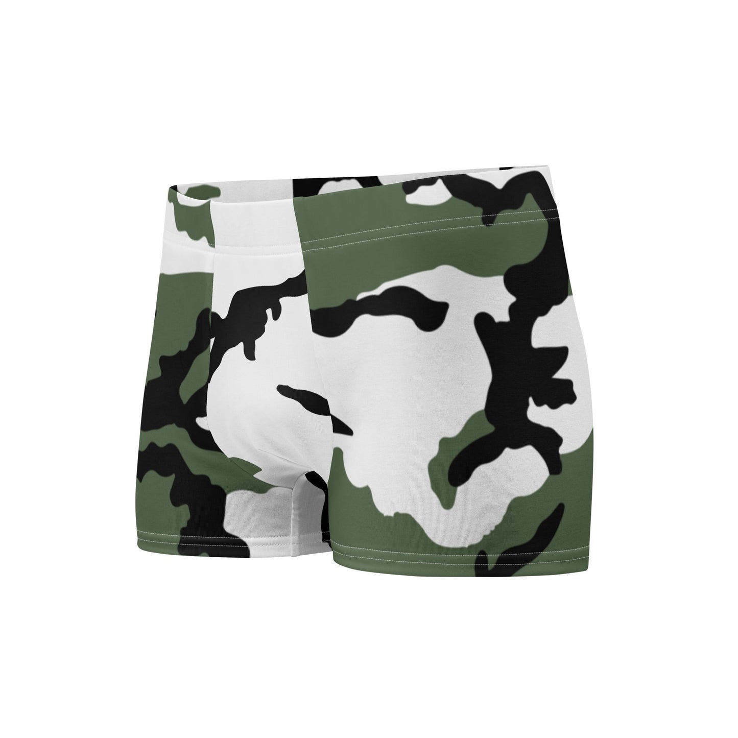Three-Color Snow Camo Boxer Briefs _ Concealing Coloration