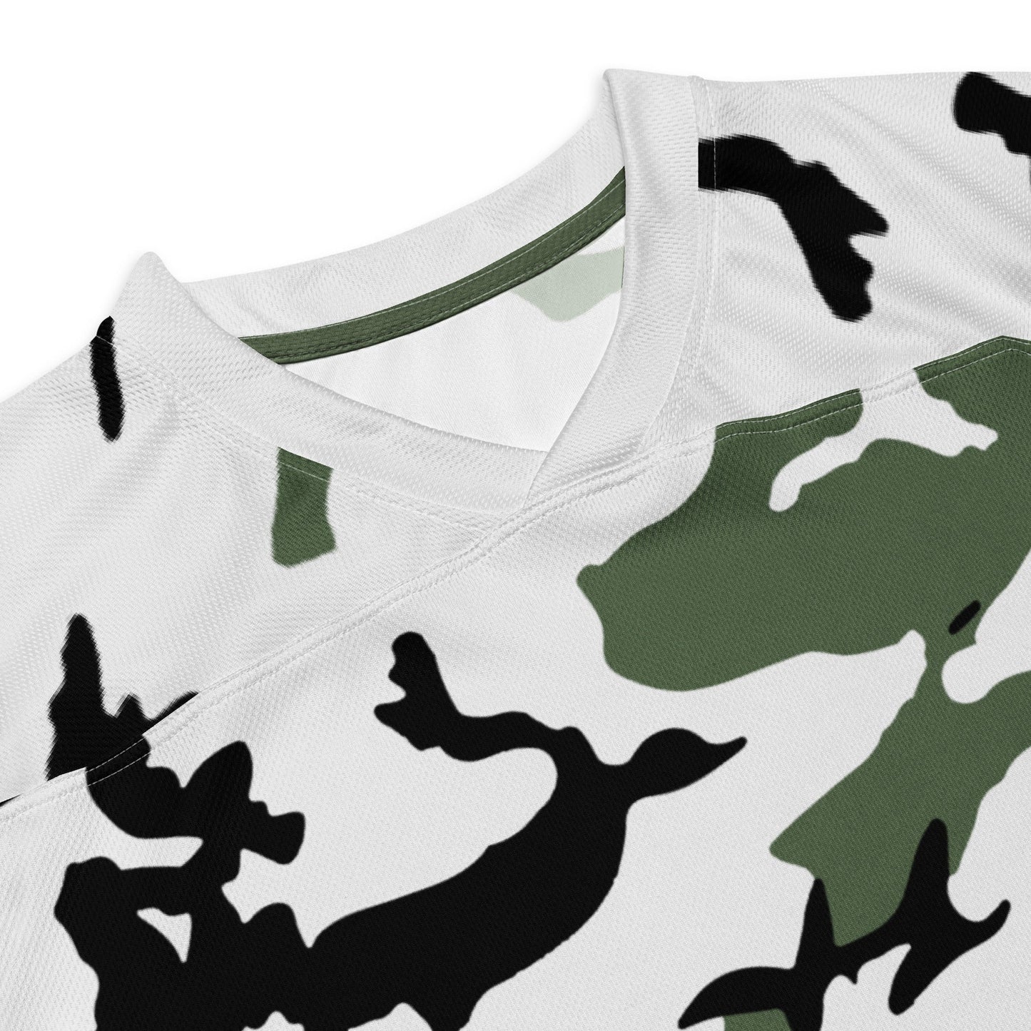 Three-Color Snow Camo Hockey Jersey - Concealing Coloration