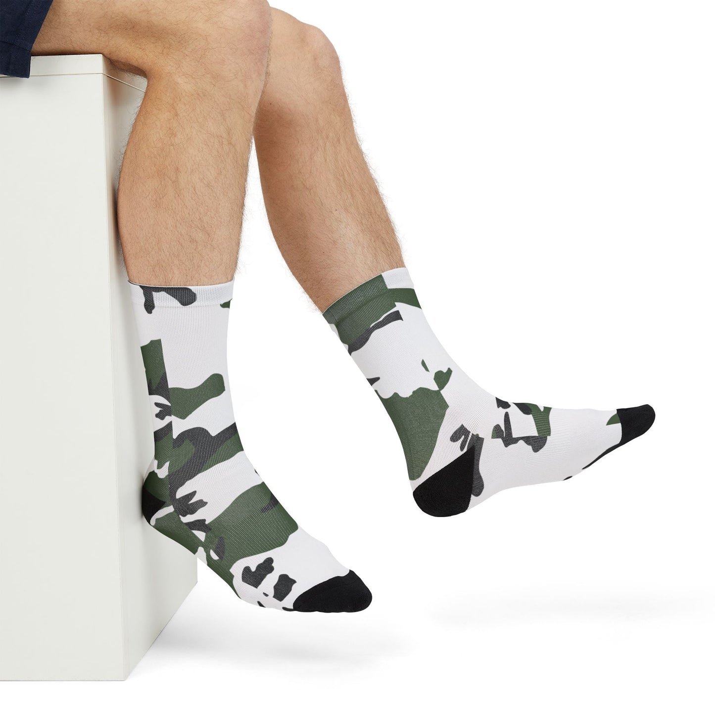 Three-Color Snow Camo Socks _ Concealing Coloration
