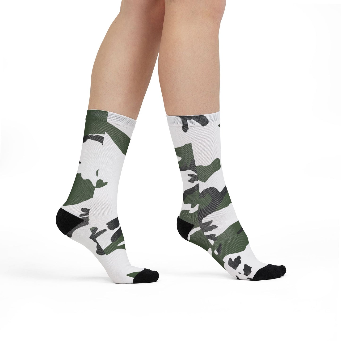 Three-Color Snow Camo Socks _ Concealing Coloration