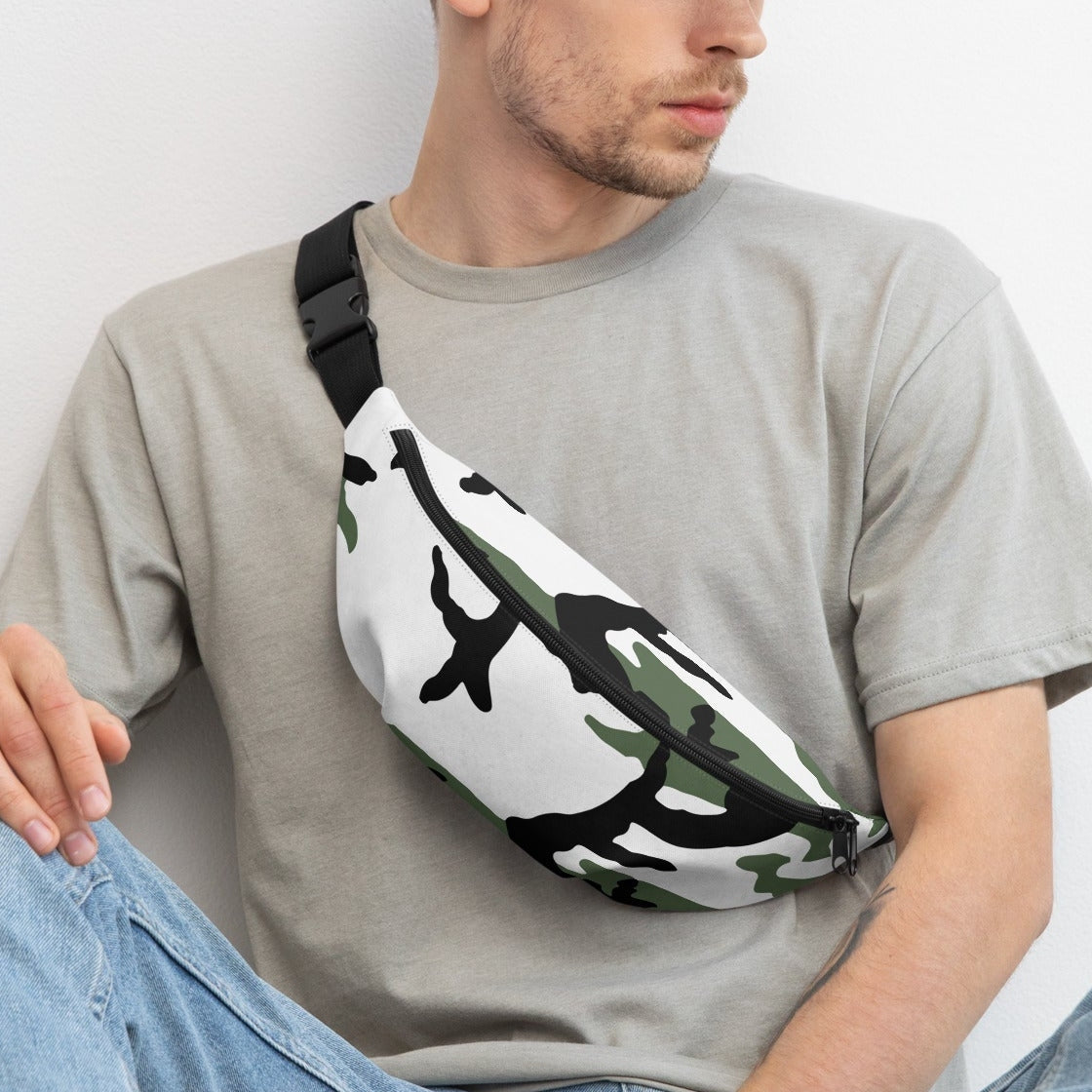 Three-Color Snow Camo Waistpack - Concealing Coloration