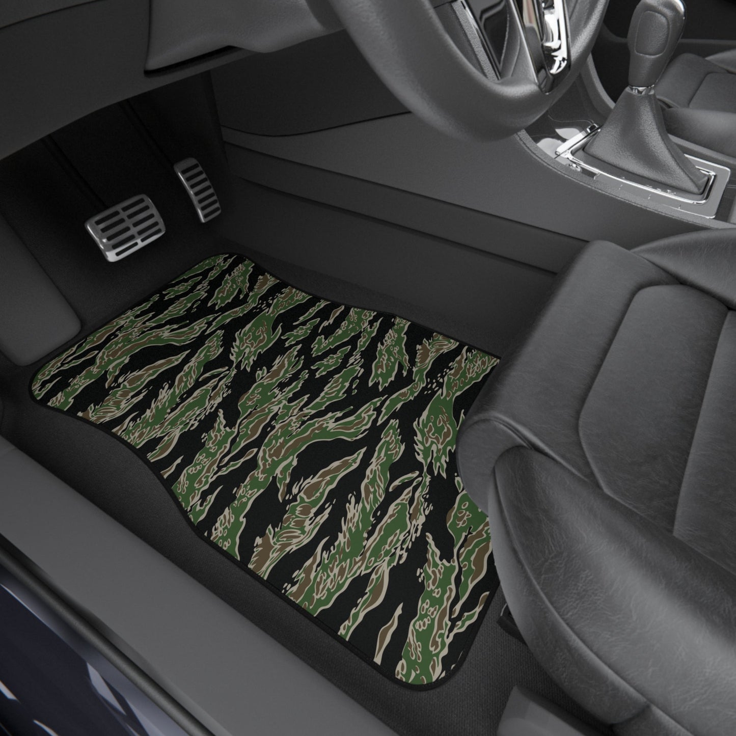 Tiger Stripe LLS Camo Front Seat Car Mats (Set of 2) _ Concealing Coloration