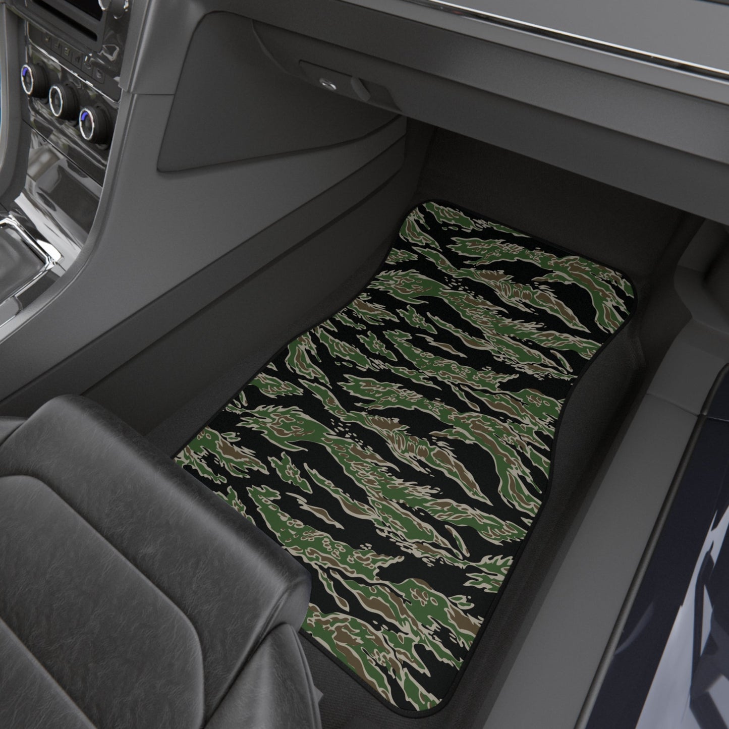 Tiger Stripe LLS Camo Front Seat Car Mats (Set of 2) _ Concealing Coloration