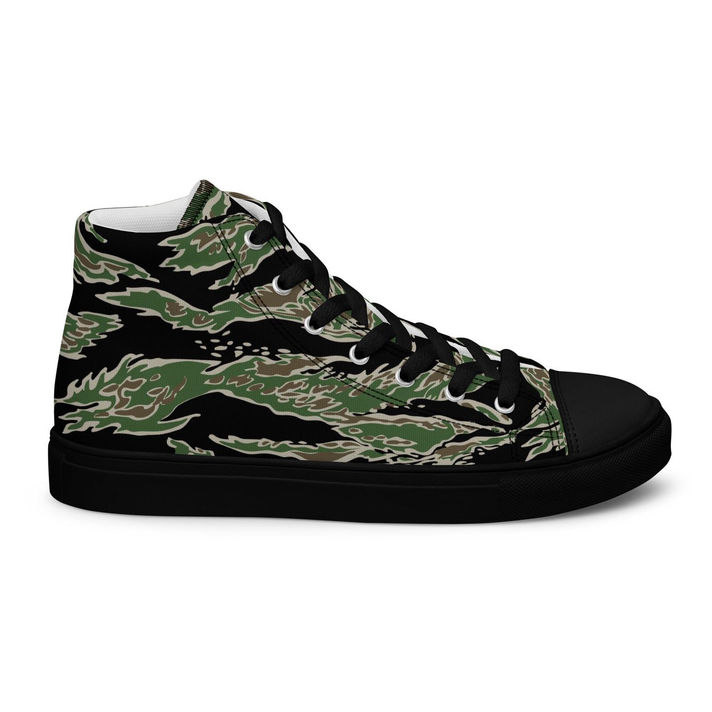 Tiger Stripe LLS Camo Men's Sneaker Hi w/ Black Outsole _ Concealing Coloration