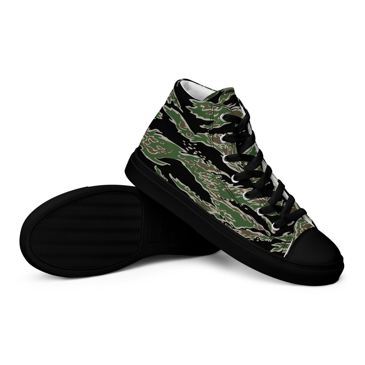 Tiger Stripe LLS Camo Men's Sneaker Hi w/ Black Outsole _ Concealing Coloration