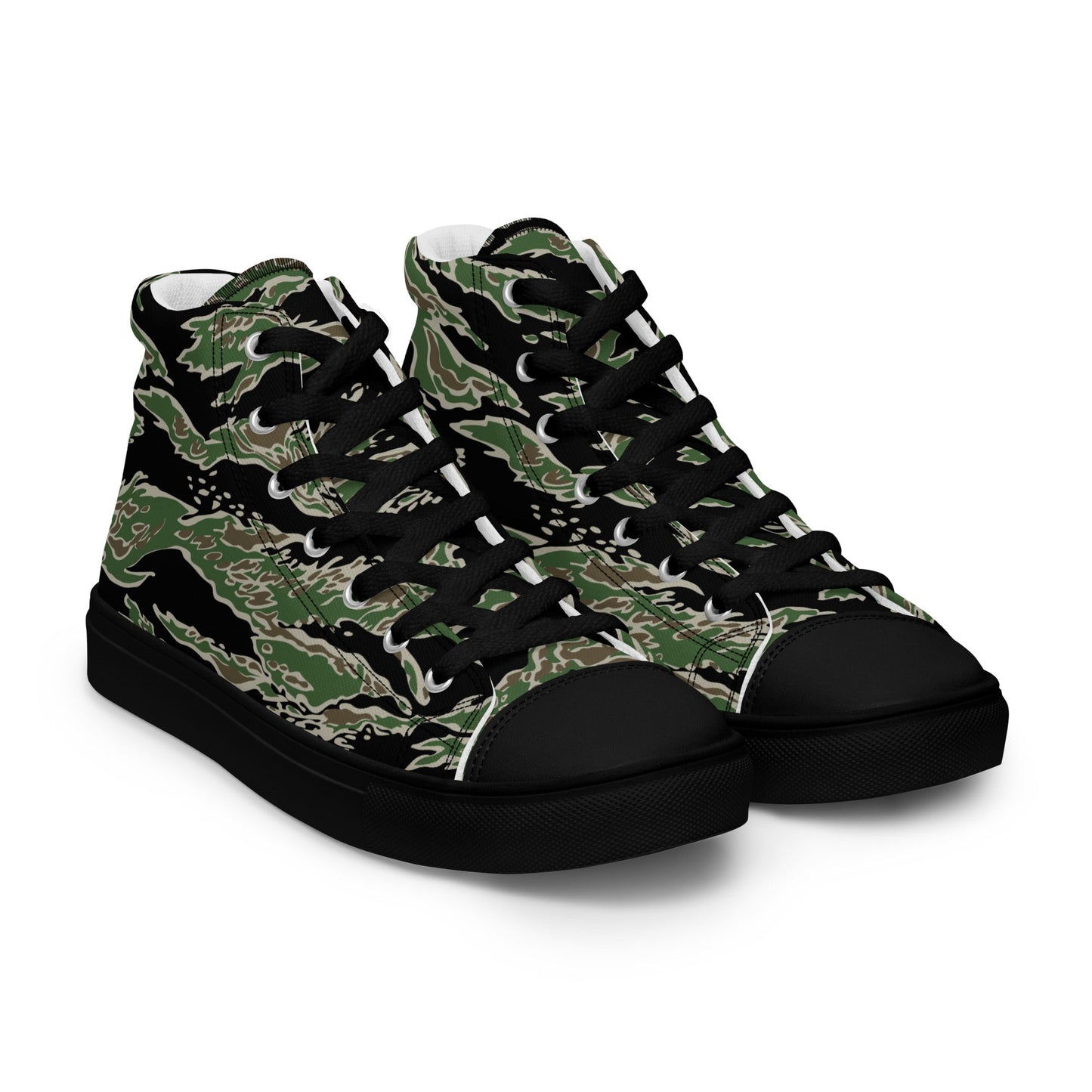 Tiger Stripe LLS Camo Men's Sneaker Hi w/ Black Outsole _ Concealing Coloration