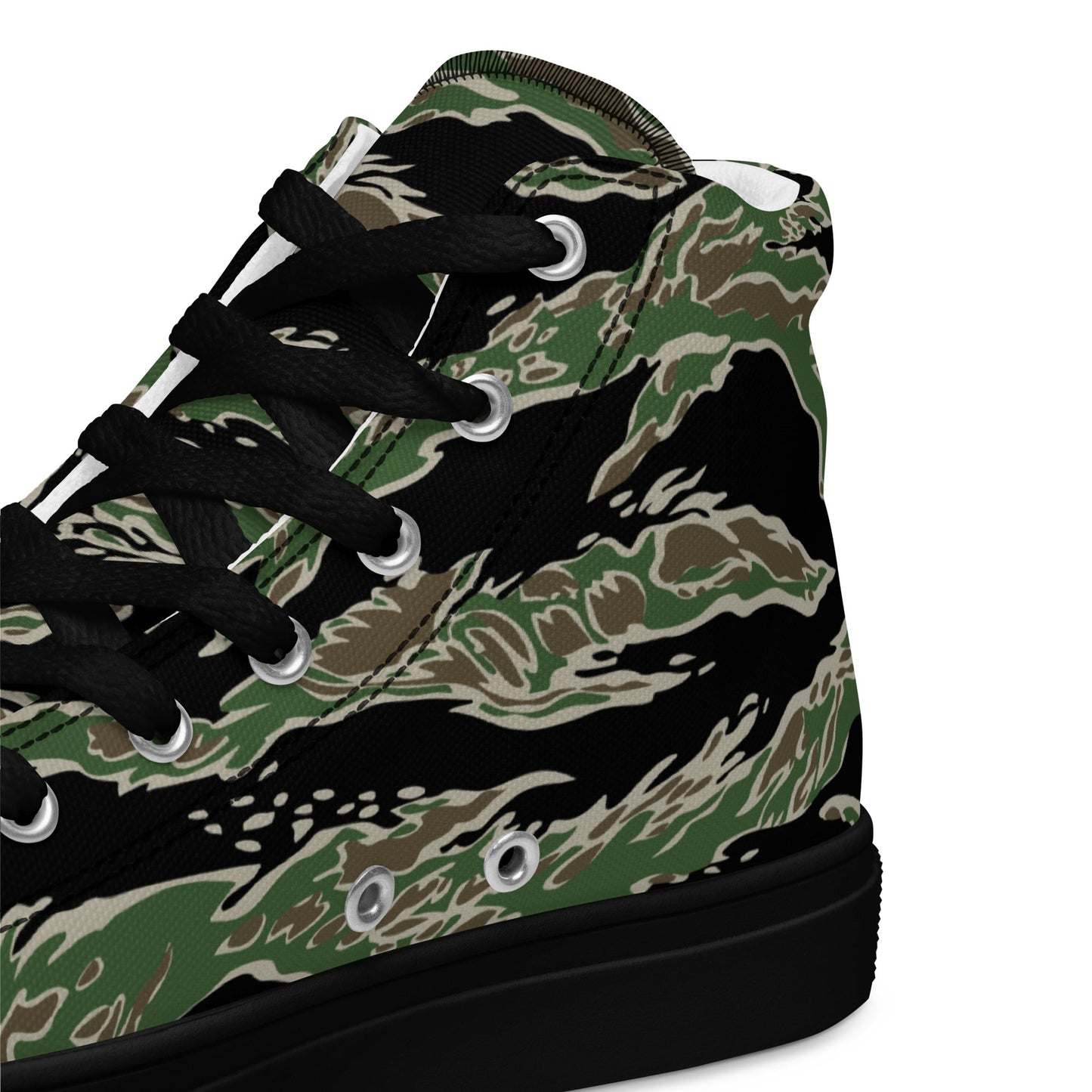 Tiger Stripe LLS Camo Men's Sneaker Hi w/ Black Outsole _ Concealing Coloration