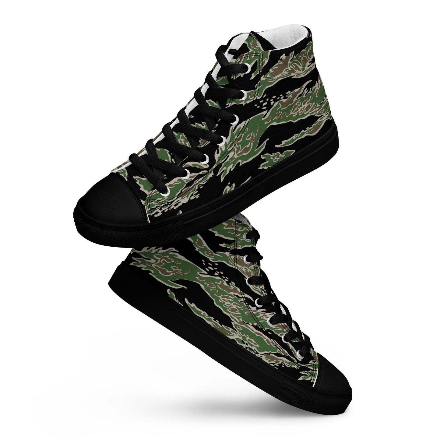 Tiger Stripe LLS Camo Men's Sneaker Hi w/ Black Outsole _ Concealing Coloration