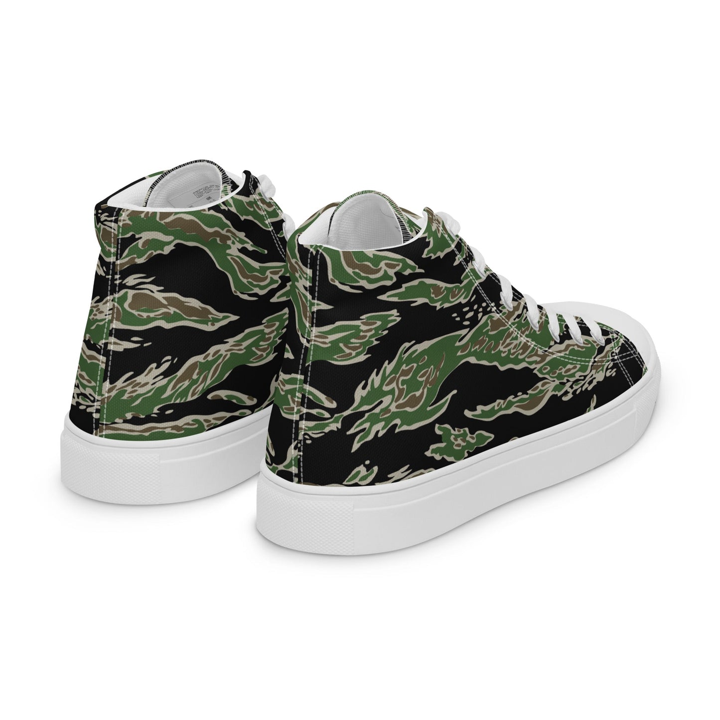 Tiger Stripe LLS Camo Men's Sneaker Hi - White _ Concealing Coloration