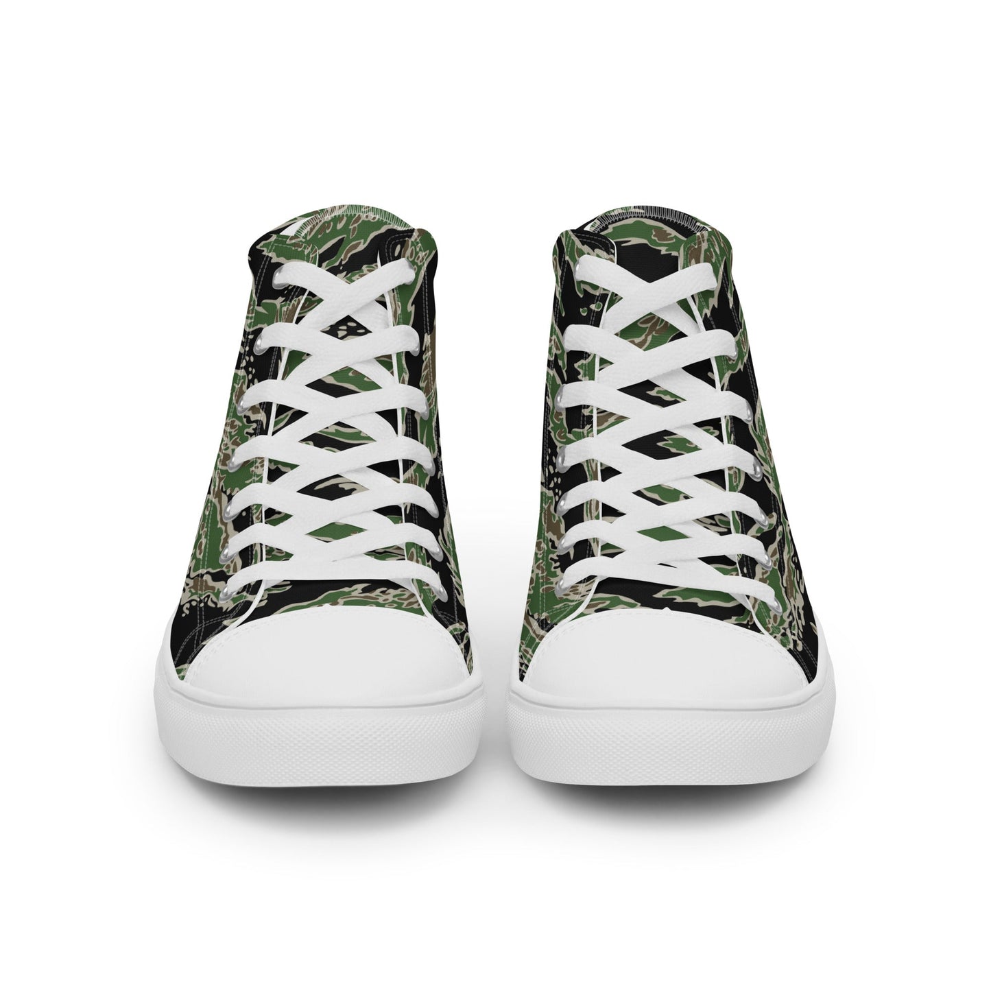 Tiger Stripe LLS Camo Men's Sneaker Hi - White _ Concealing Coloration