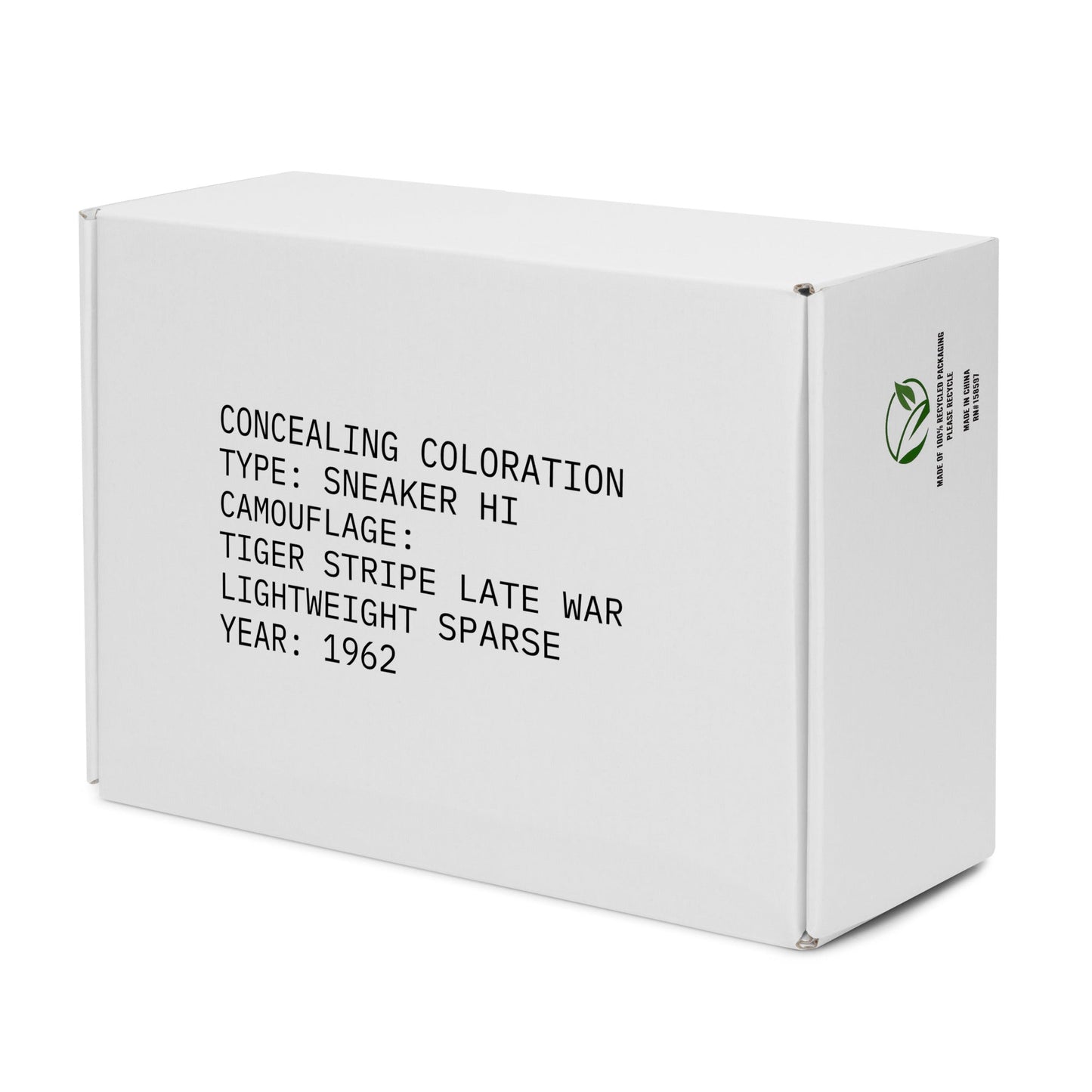 Tiger Stripe LLS Camo Men's Sneaker Hi - White _ Concealing Coloration