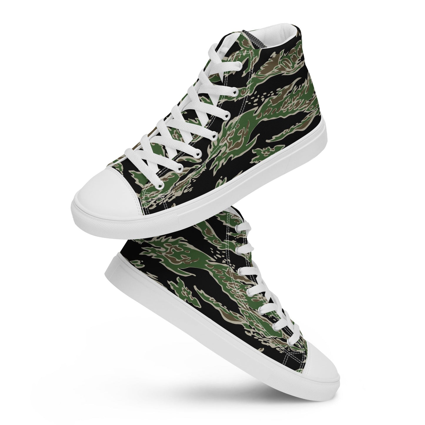 Tiger Stripe LLS Camo Men's Sneaker Hi - White _ Concealing Coloration