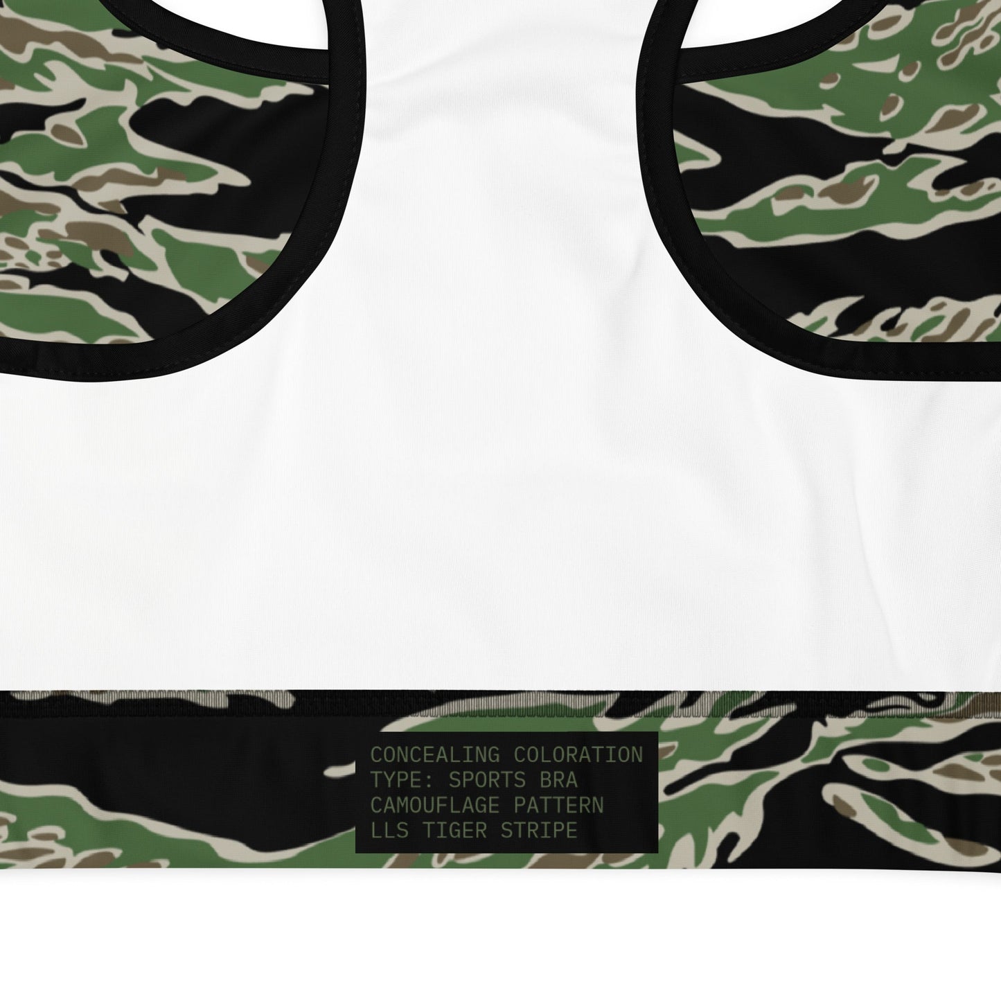 Tiger Stripe LLS Camo Racerback Sports Bra - Concealing Coloration