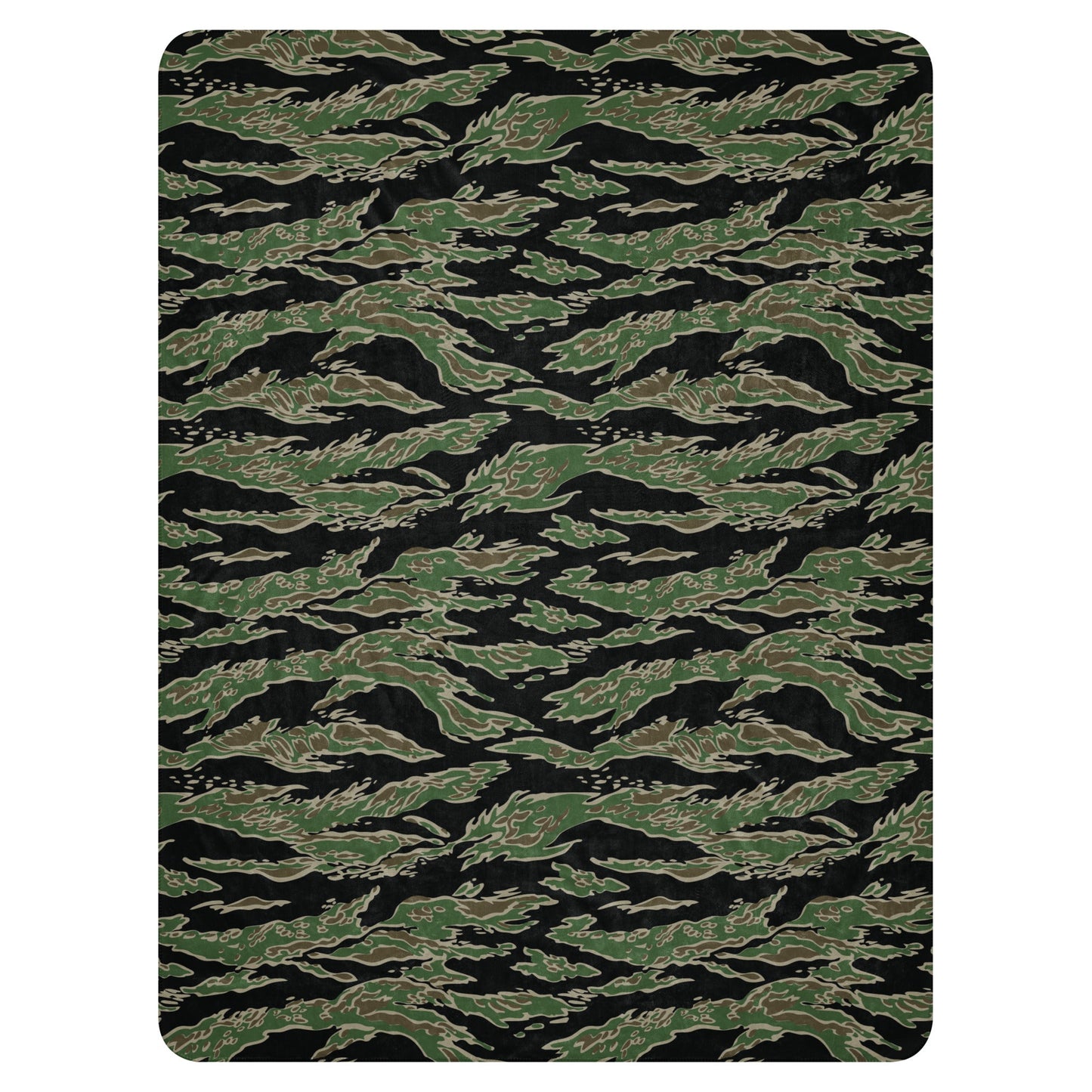 Tiger Stripe LLS Camo Sherpa Blanket 60” × 80” _ Concealing Coloration