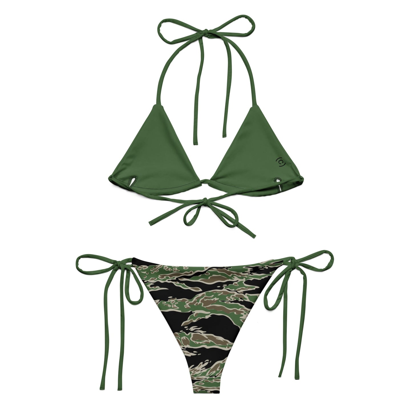 Tiger Stripe LLS Camo String Bikini Set _ Concealing Coloration
