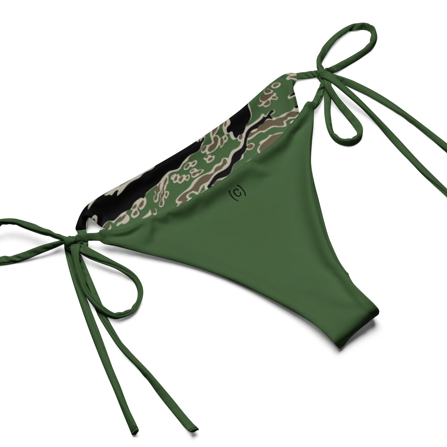 Tiger Stripe LLS Camo String Bikini Set _ Concealing Coloration