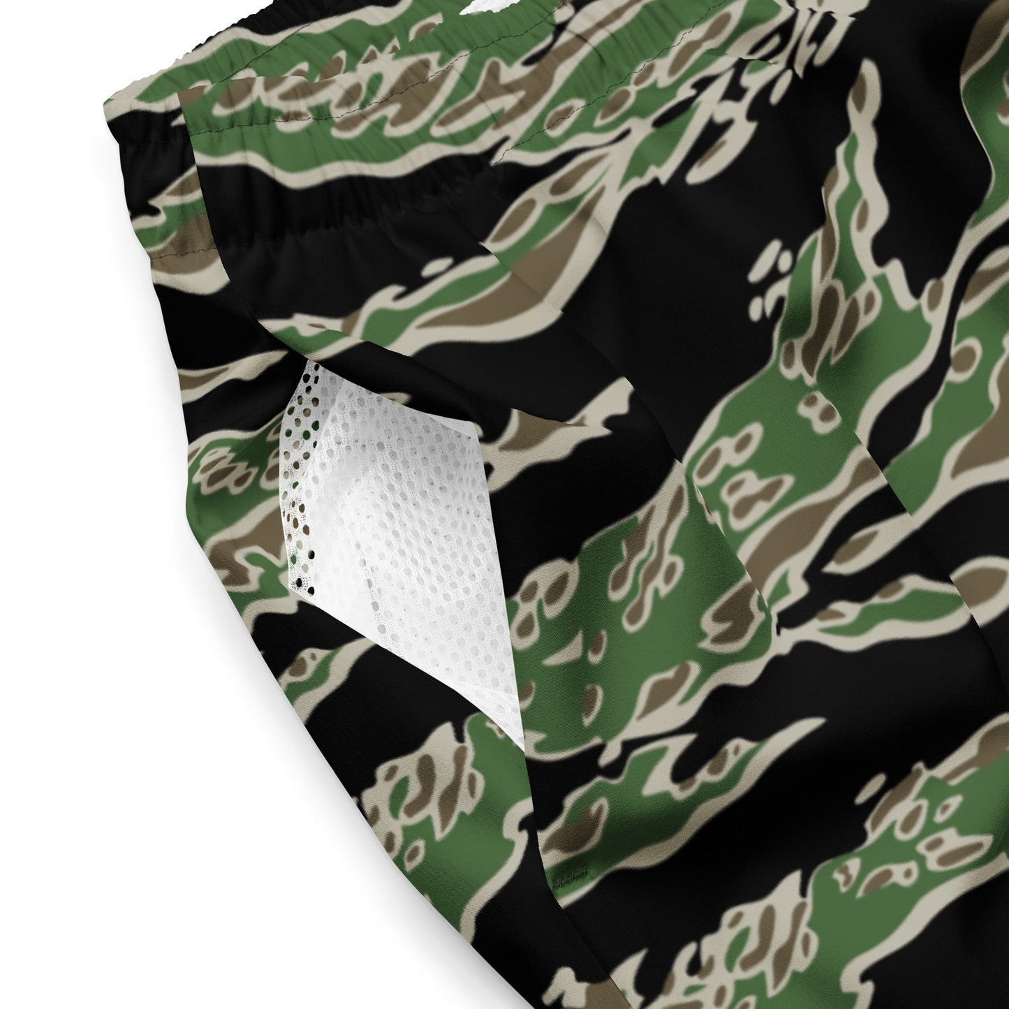 Tiger Stripe LLS Camo Swim Trunks _ Concealing Coloration