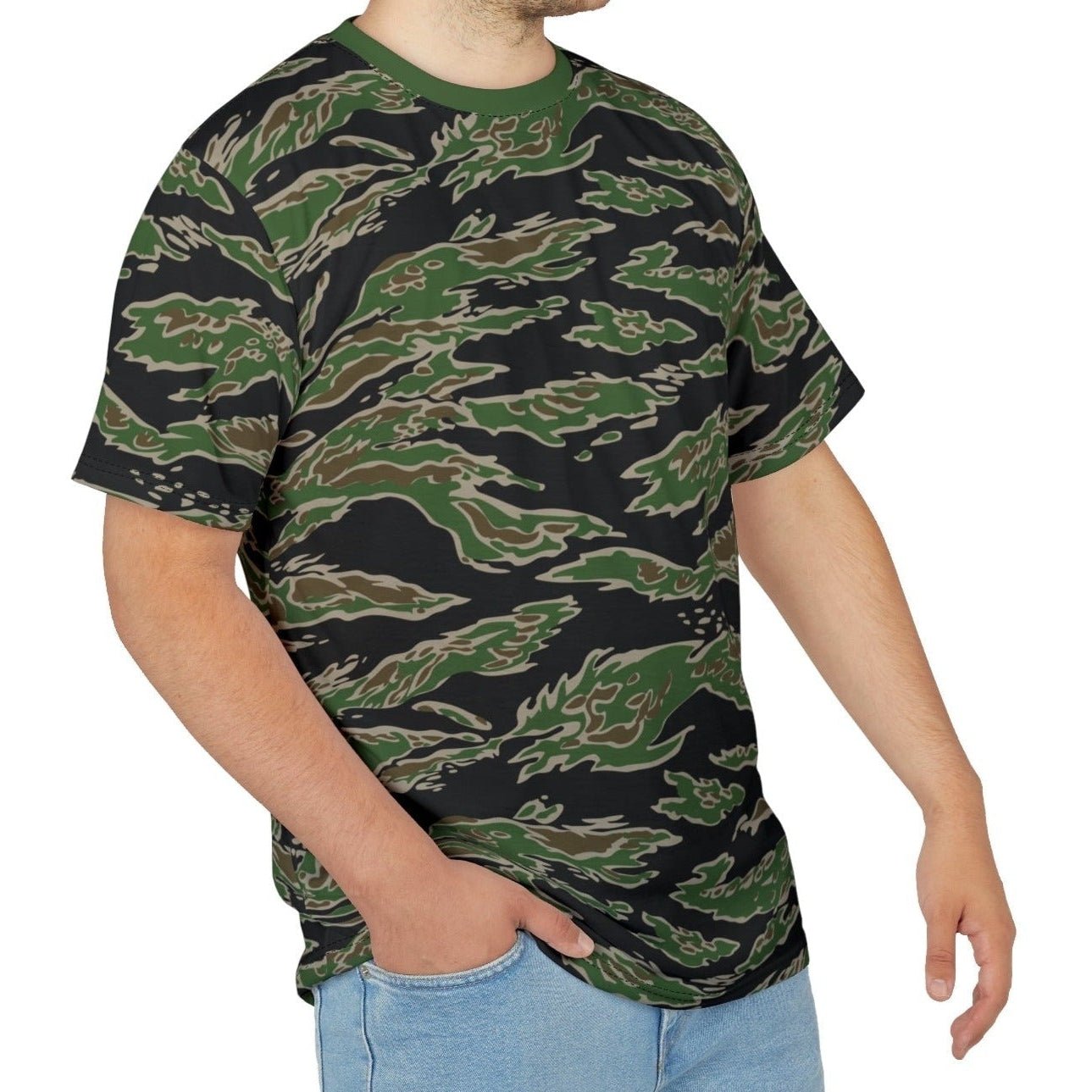 Tiger Stripe LLS Camo T-Shirt _ Concealing Coloration.