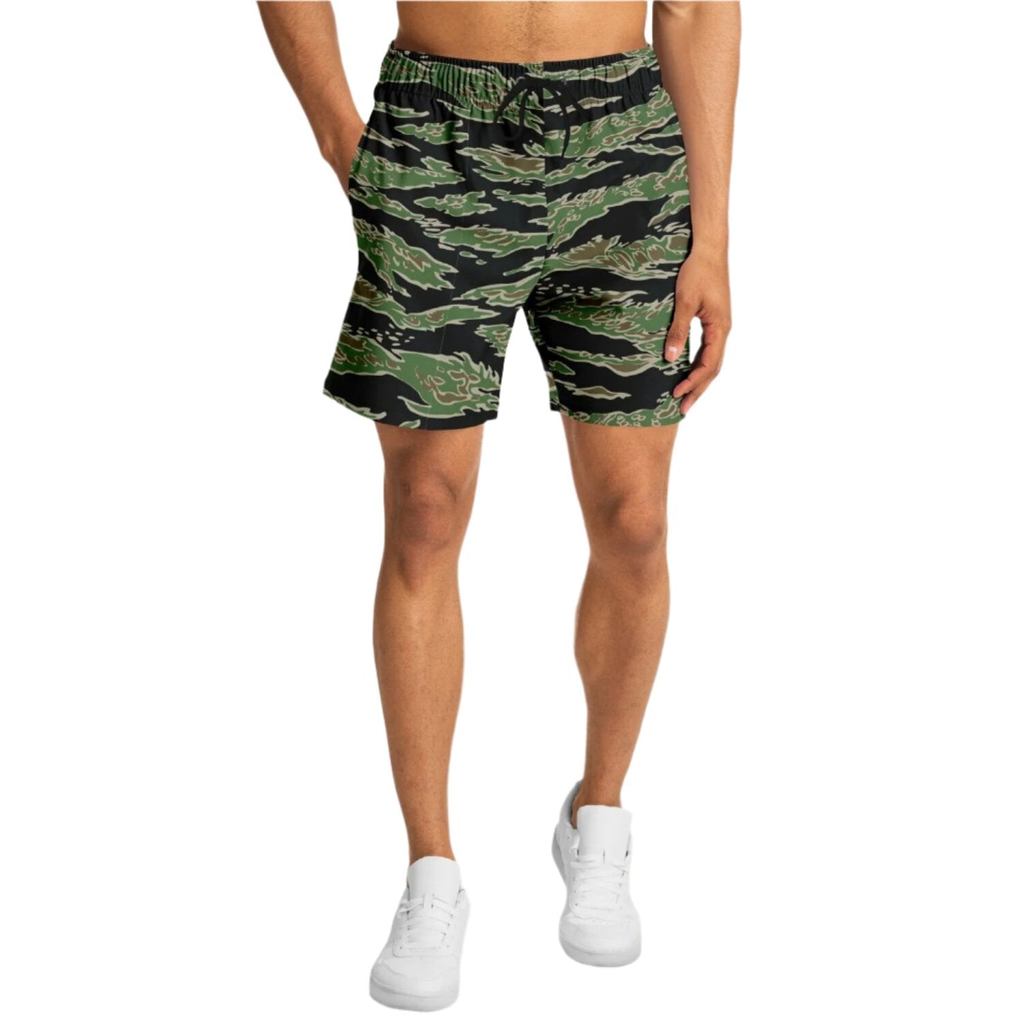 Tiger Stripe LLS Camo Tech Shorts 6.5" _ Concealing Coloration