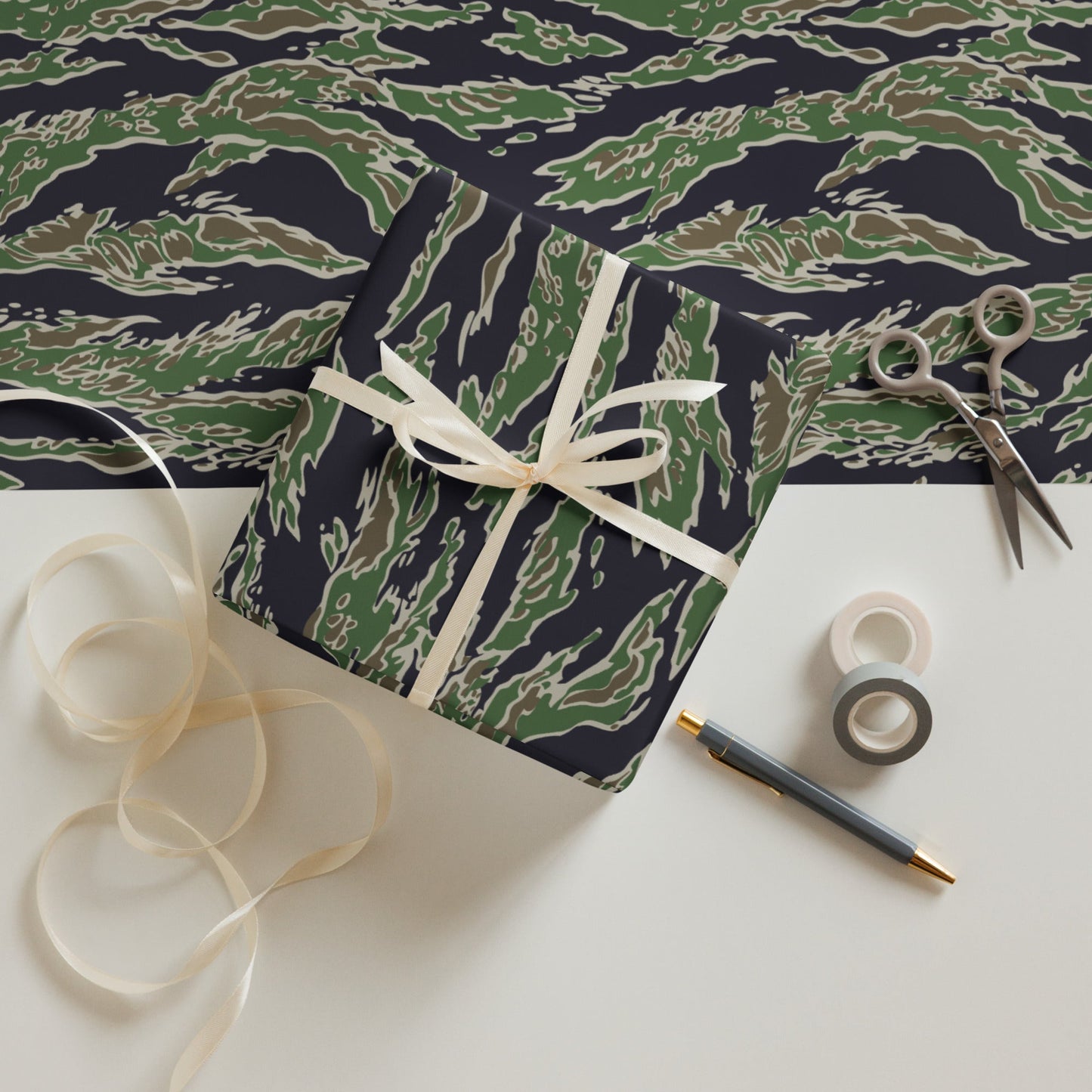 Tiger Stripe LLS Camo Wrapping Paper _ Concealing Coloration