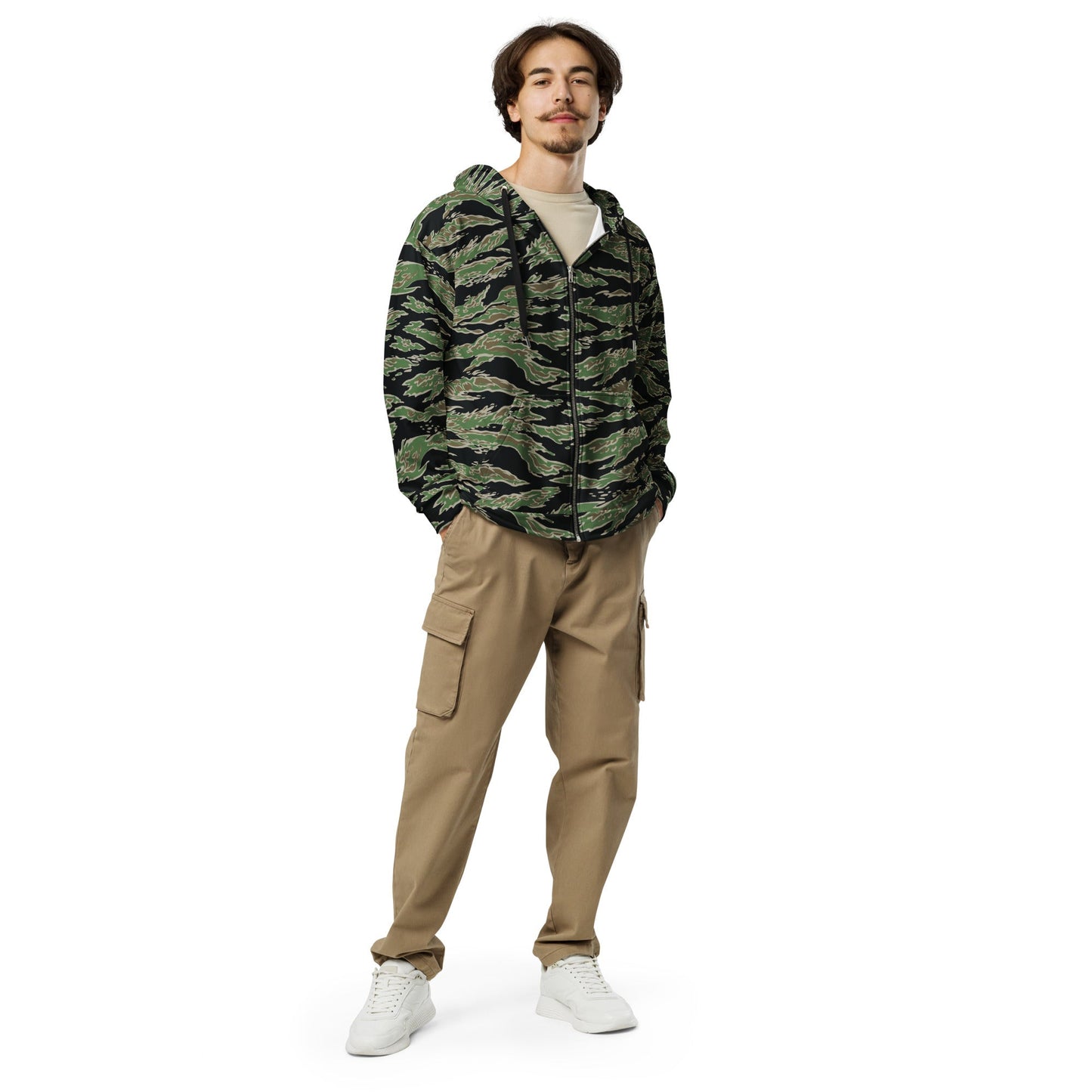 Tiger Stripe LLS Camo Zip Hoodie _ Concealing Coloration