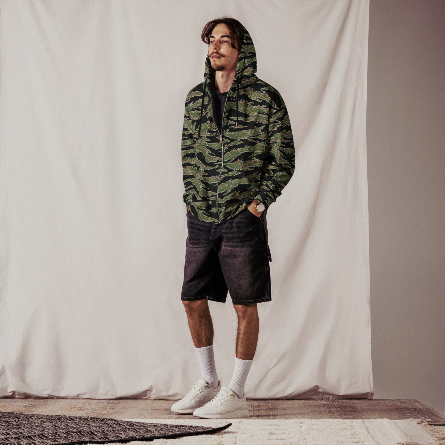 Tiger Stripe LLS Camo Zip Hoodie _ Concealing Coloration
