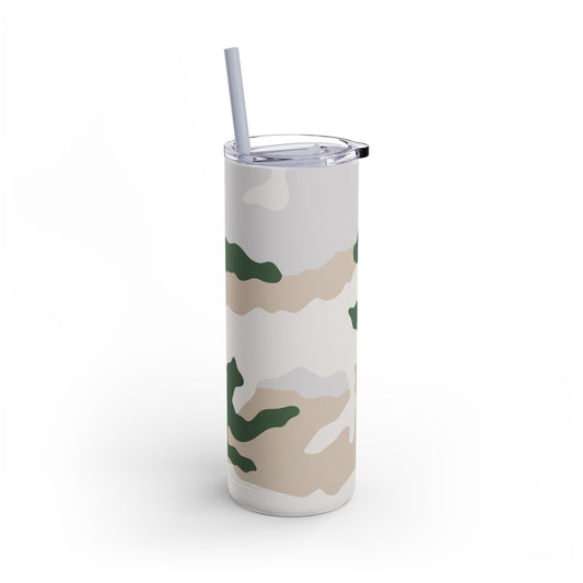 Tundra Alpine Camo 20oz Skinny Tumbler with Straw - Concealing Coloration